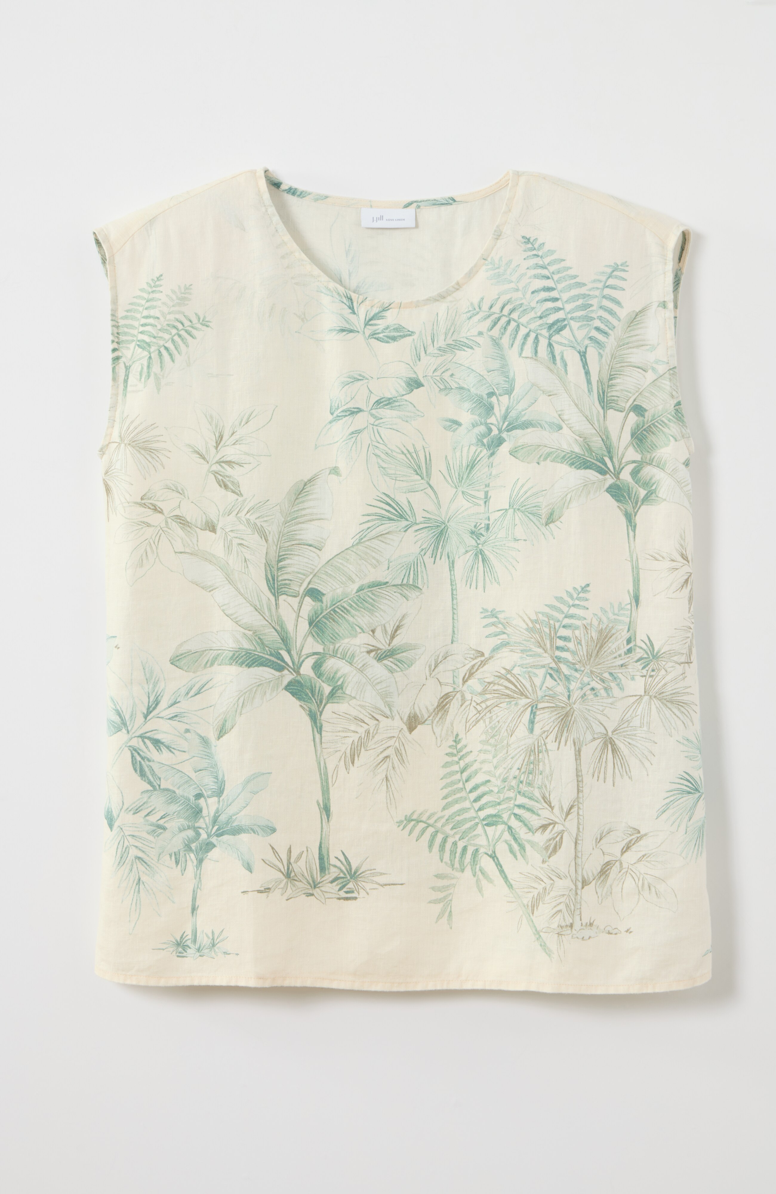 linen printed tee
