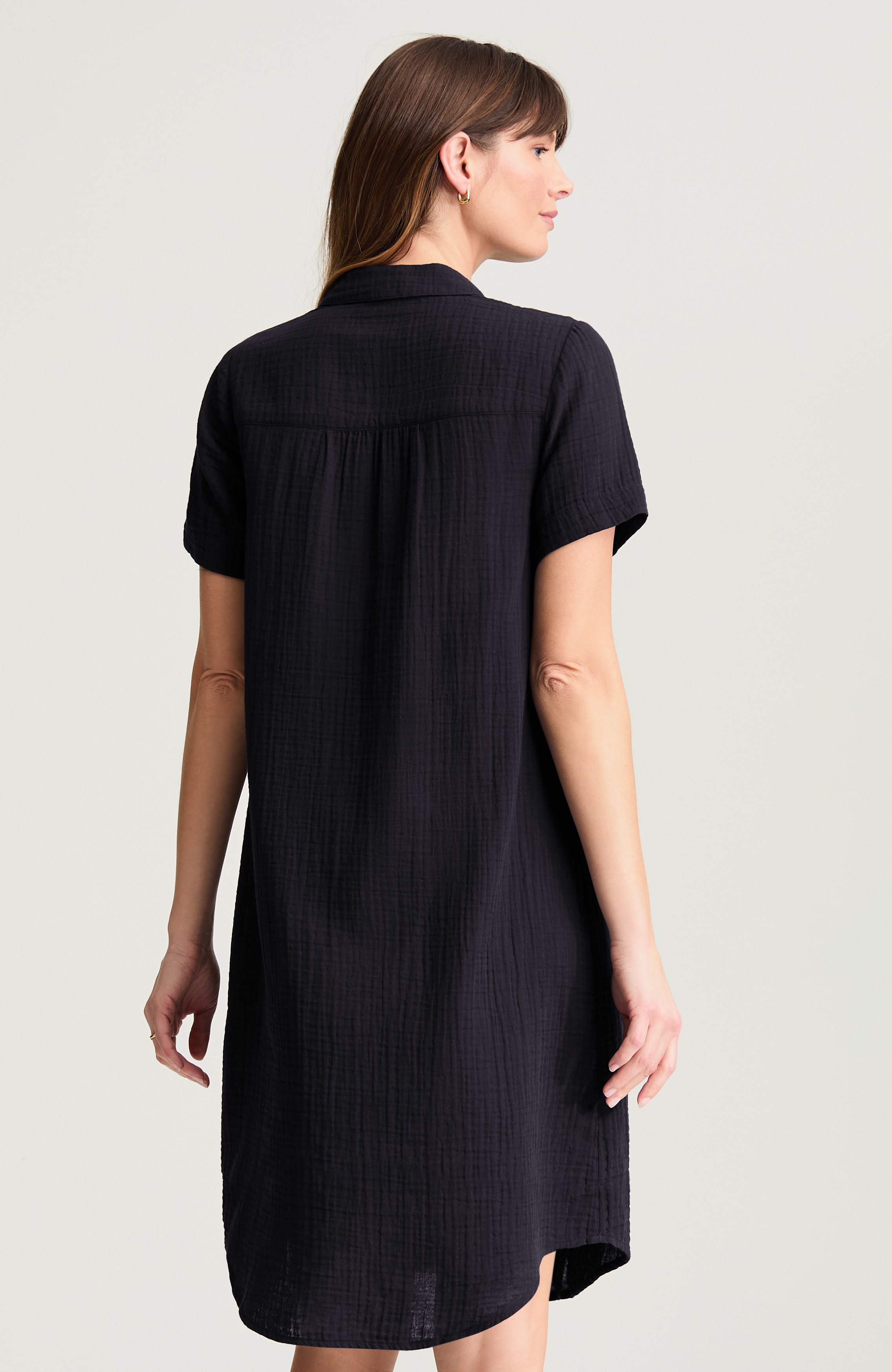 cotton-gauze popover dress