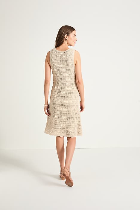 white christmas dresses Crochet Sailor Bardot Maxi Dress main image 1