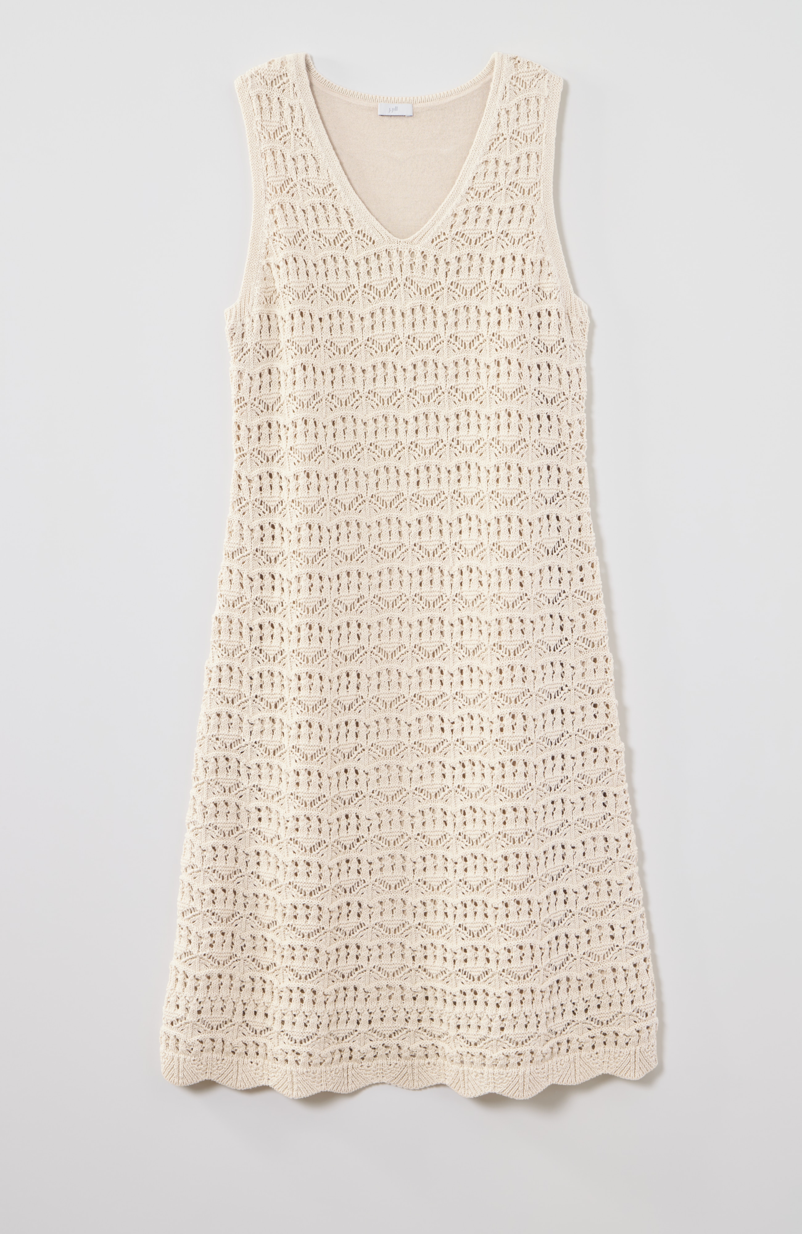 crochet v-neck dress