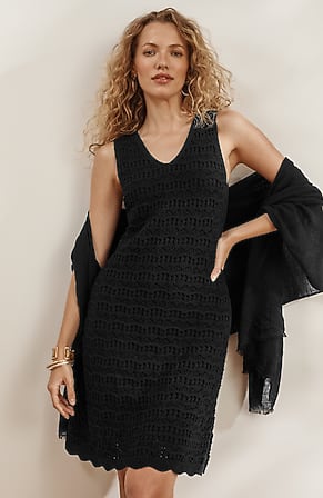 Image for Crochet V-Neck Dress