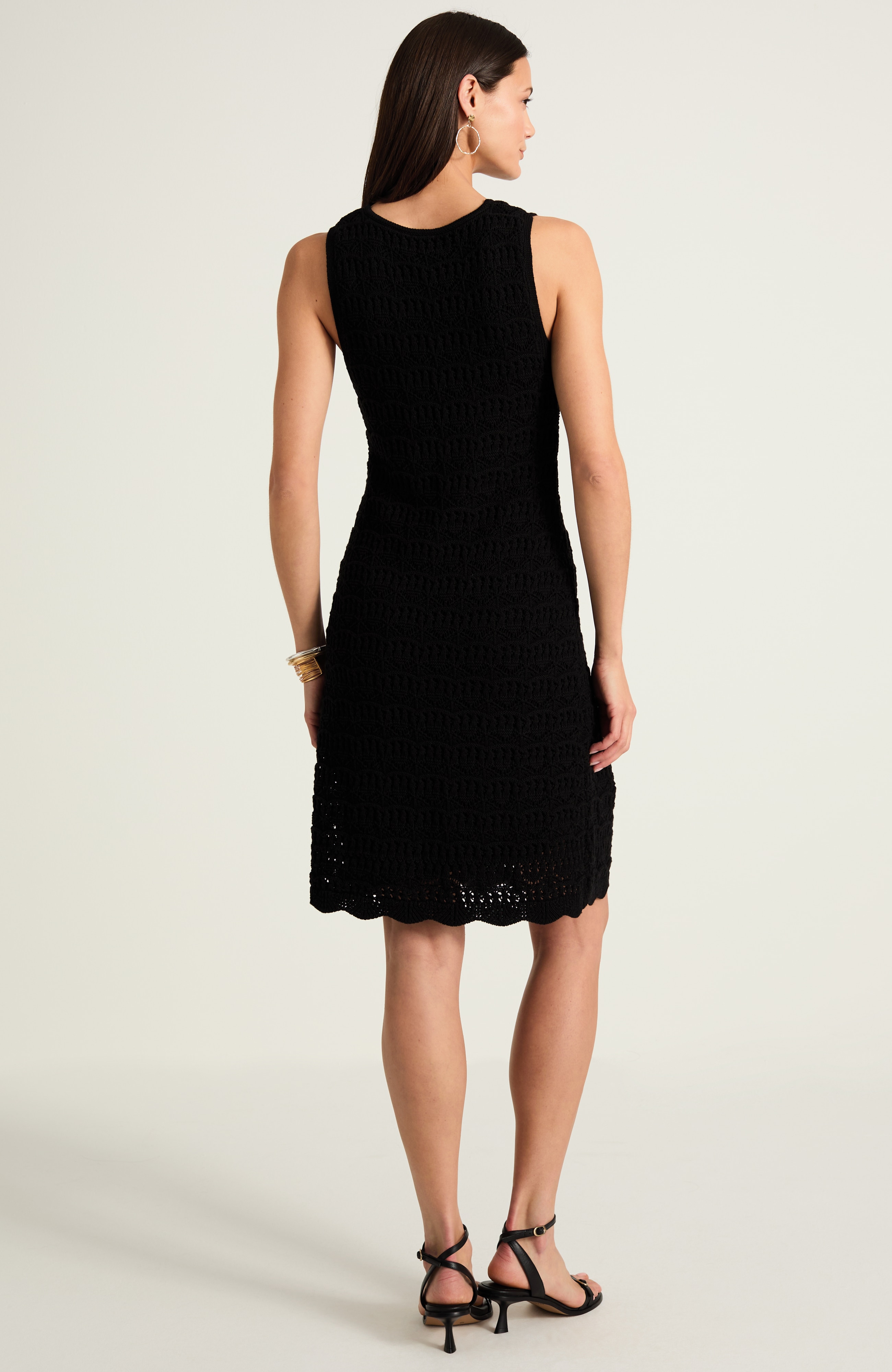 crochet v-neck dress