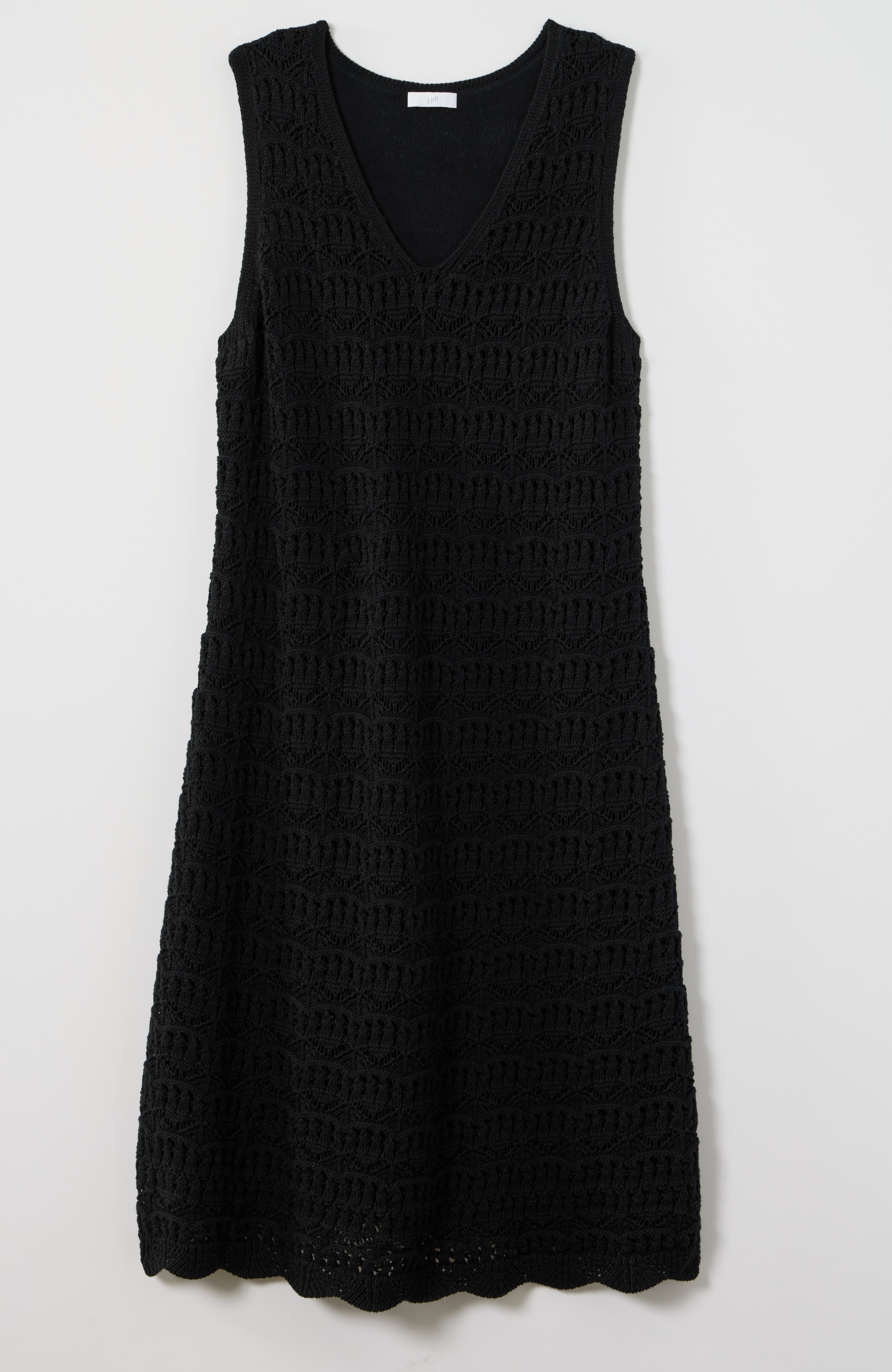crochet v-neck dress