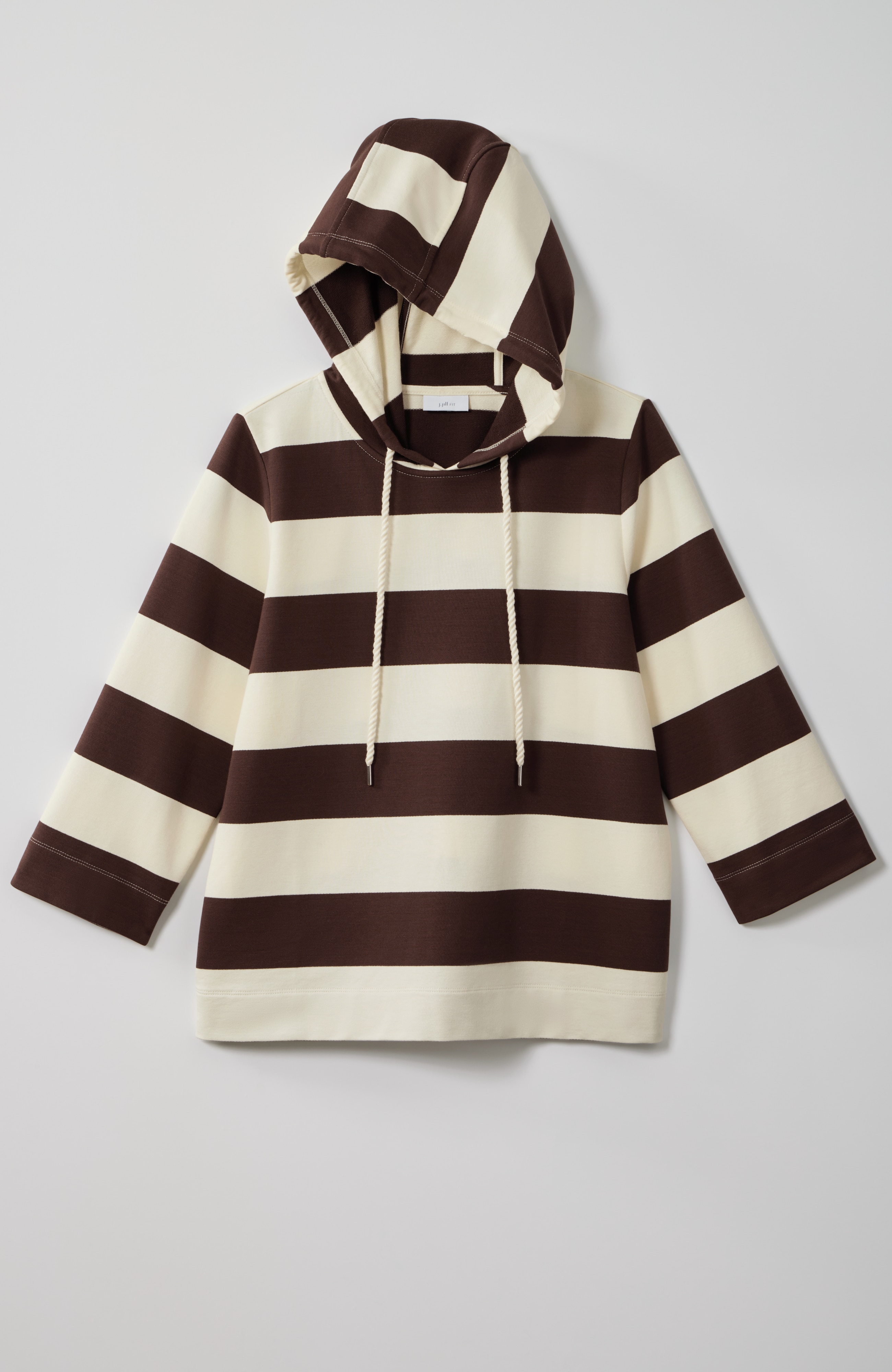 Fit Rugby-Striped Hoodie | JJill