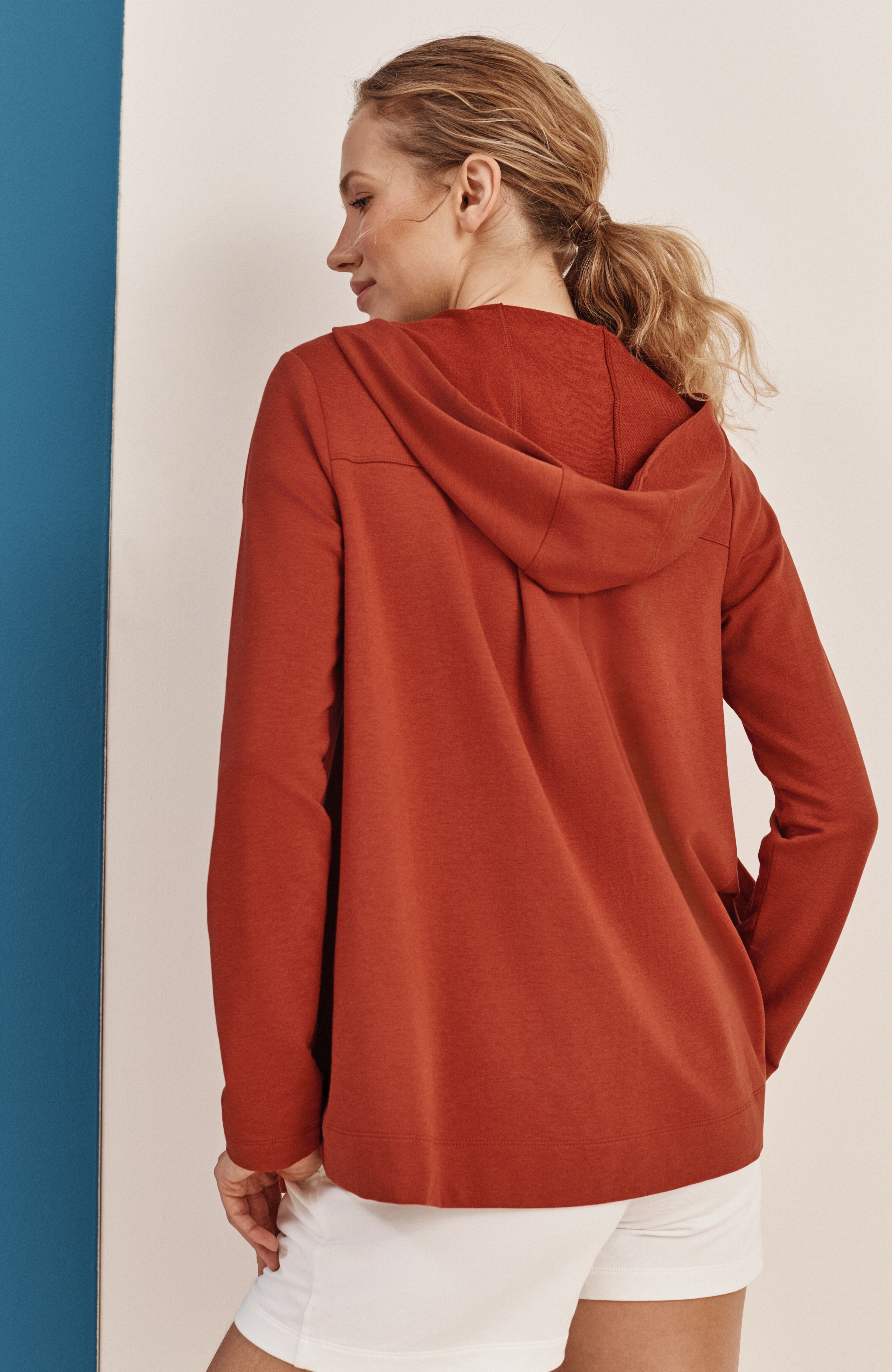 fit knit a-line jacket