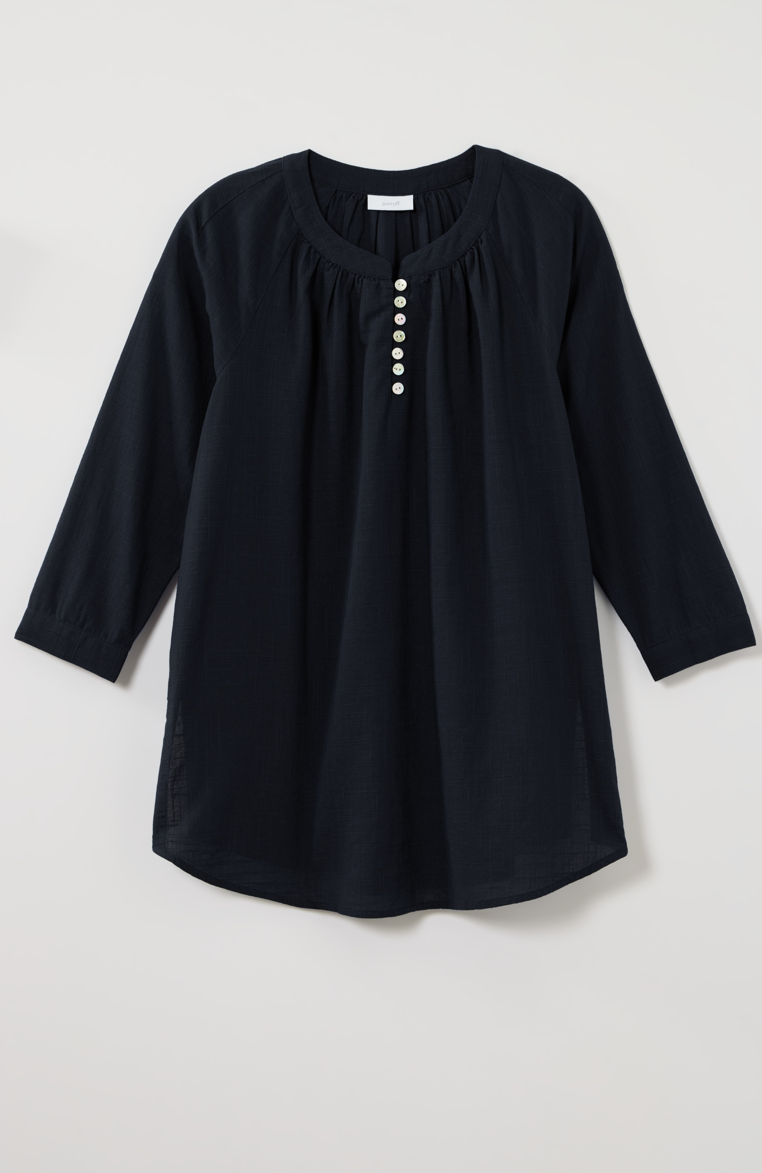 pure jill relaxed popover tunic