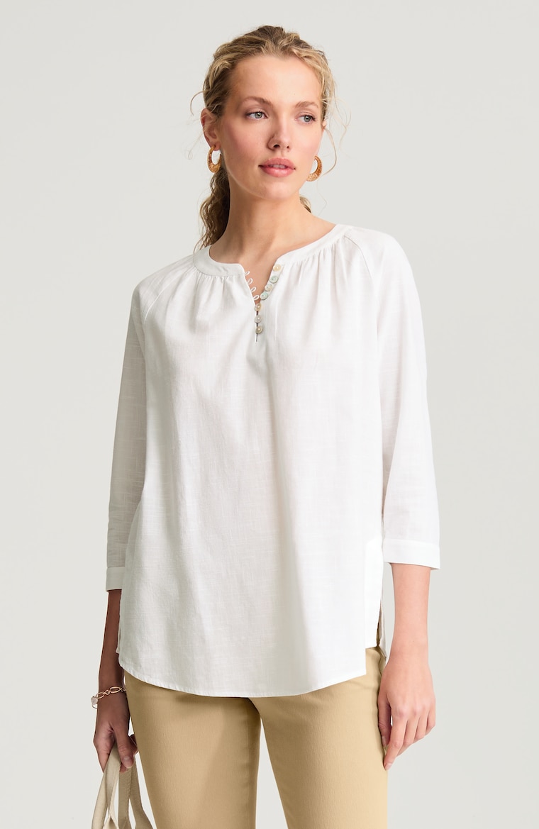 Primary view of the pure jill relaxed popover tunic