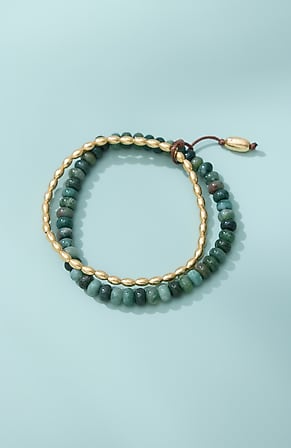 Image for Moss Agate Stretch Bracelet
