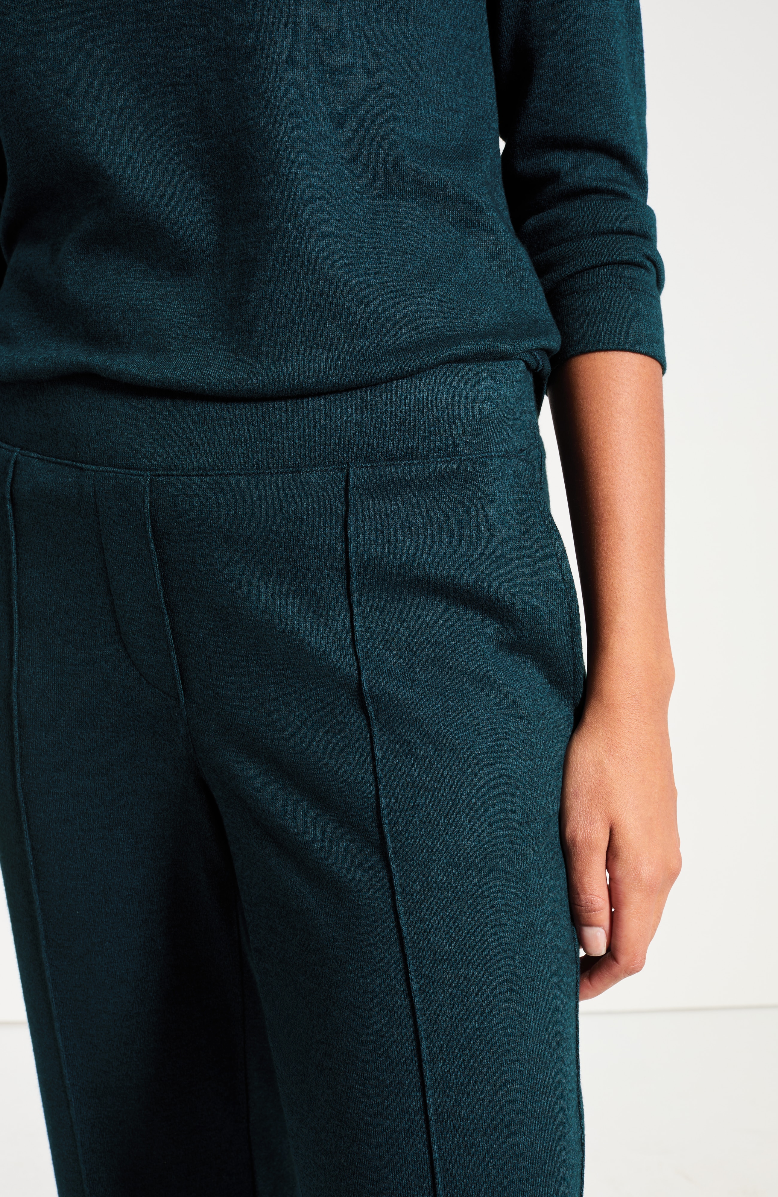 Pure Jill Soft-Knit Straight-Leg Trousers