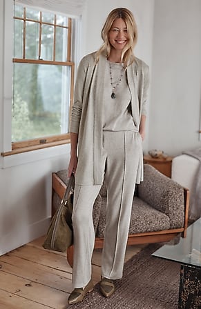 Image for Pure Jill Soft-Knit Straight-Leg Trousers