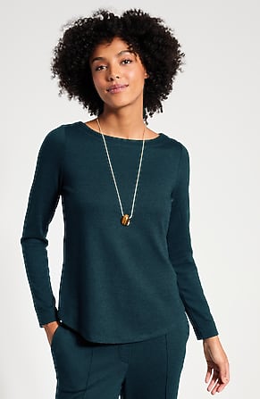 Image for Pure Jill Soft-Knit Boat-Neck Top