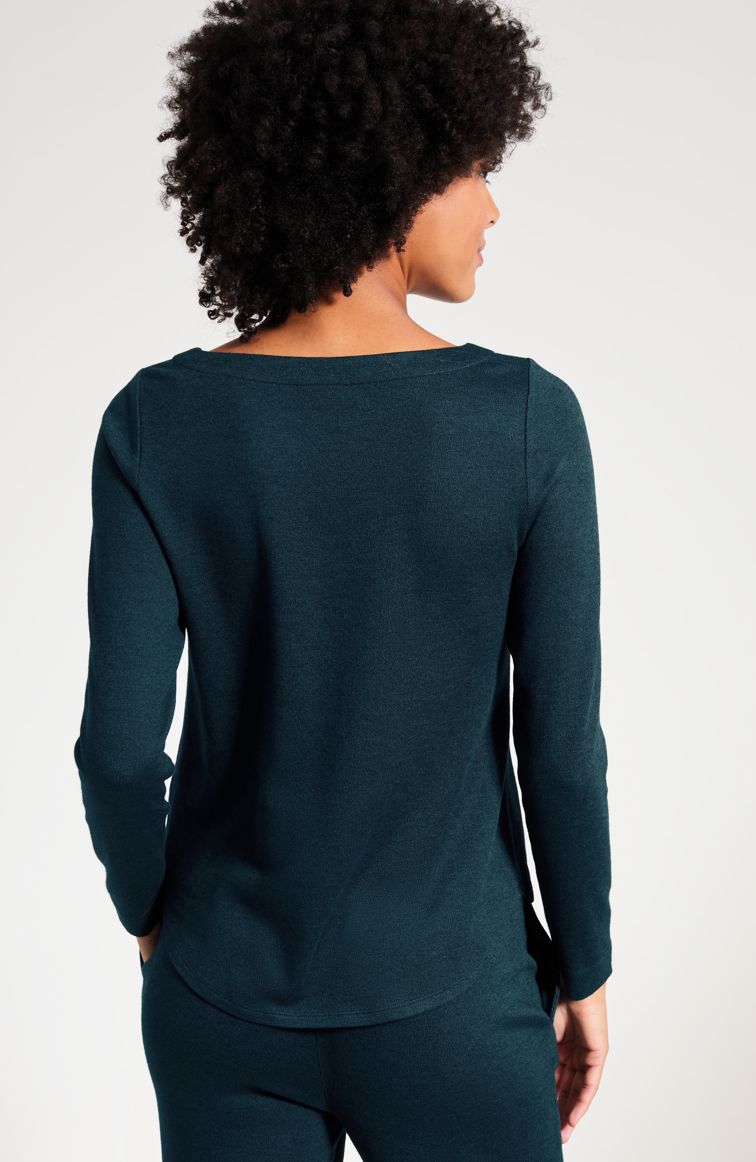 Pure Jill Soft-Knit Boat-Neck Top