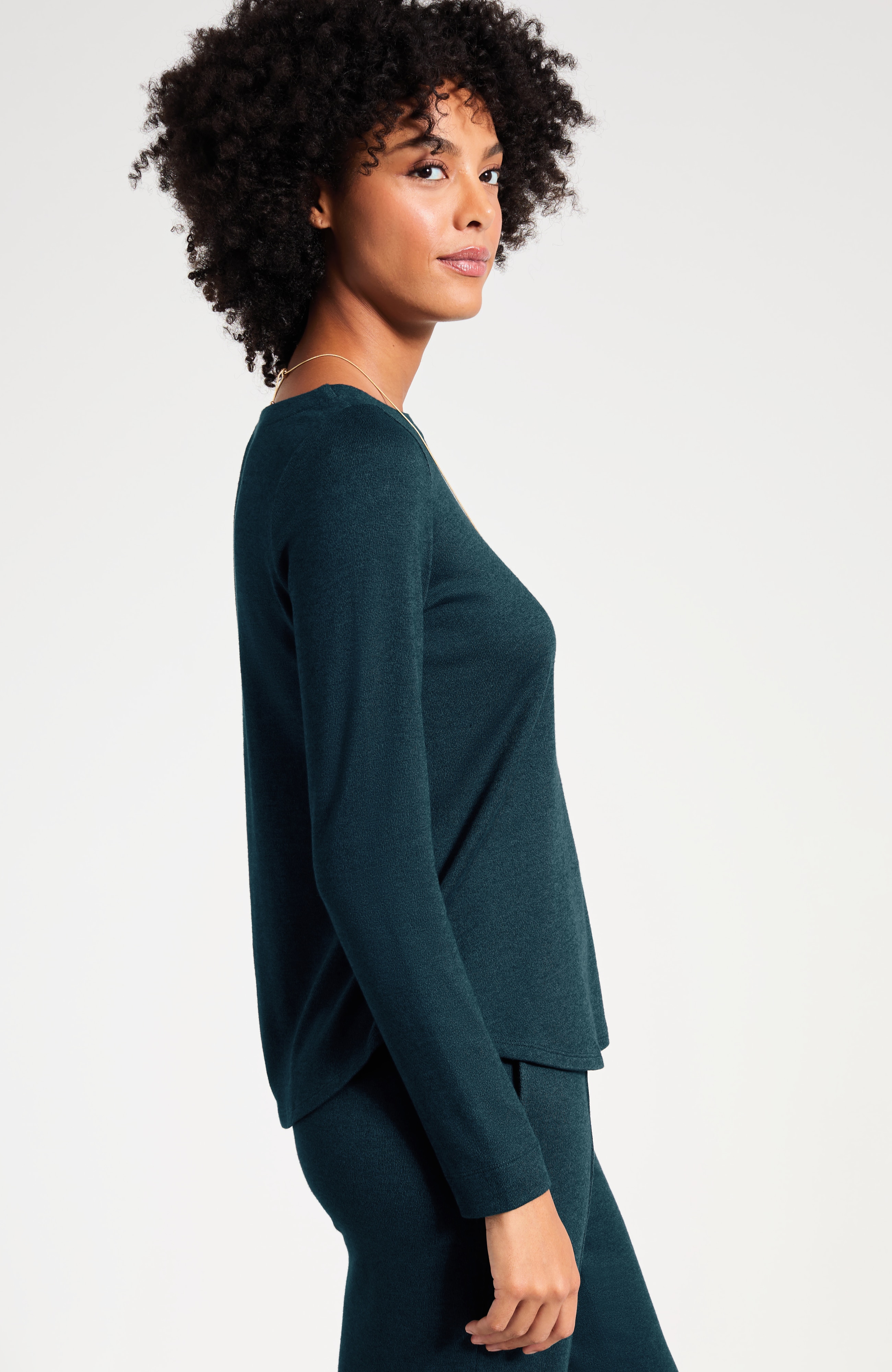 Pure Jill Soft-Knit Boat-Neck Top