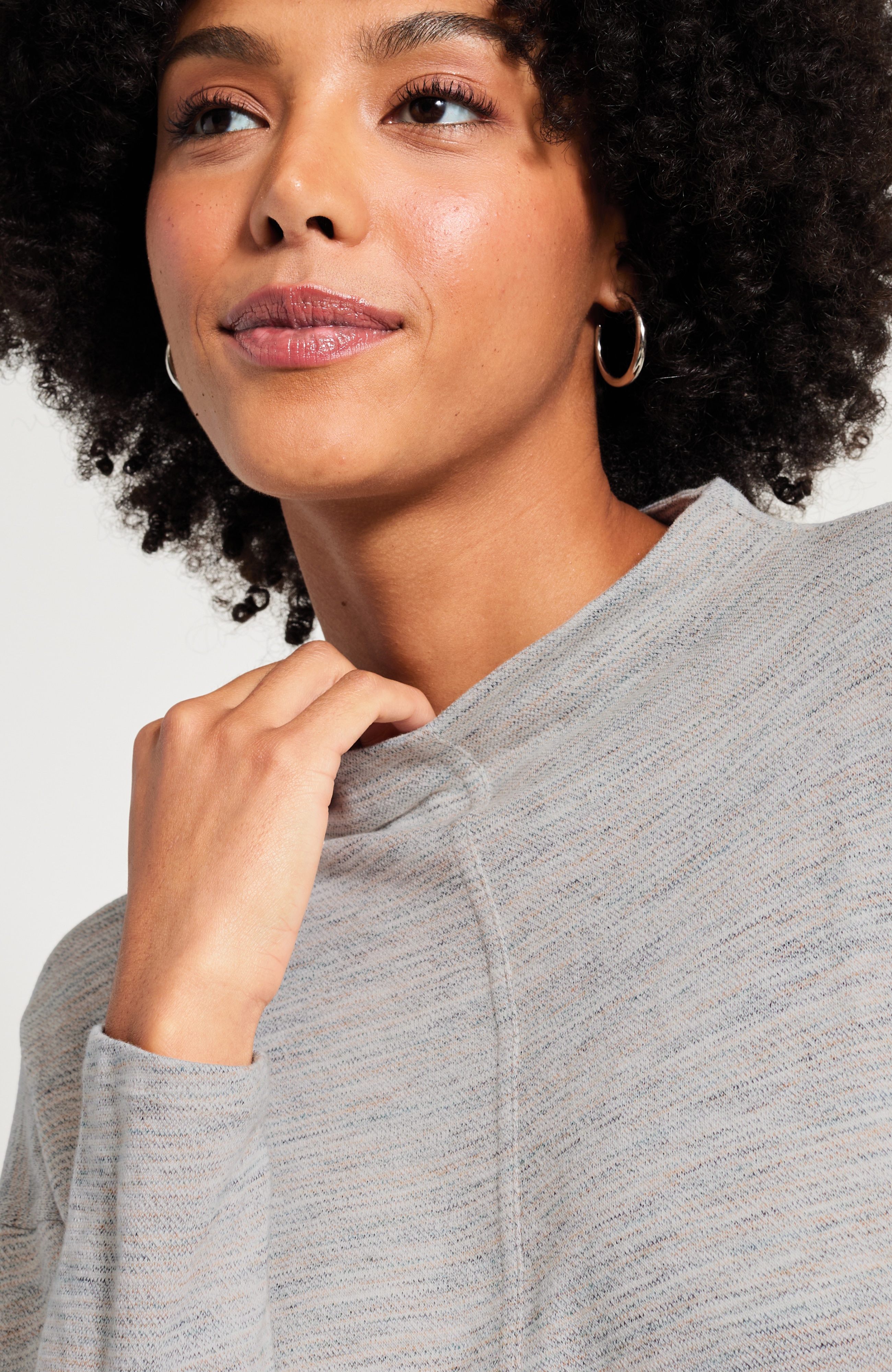 Pure Jill Marled Funnel-Neck Tunic | J.Jill