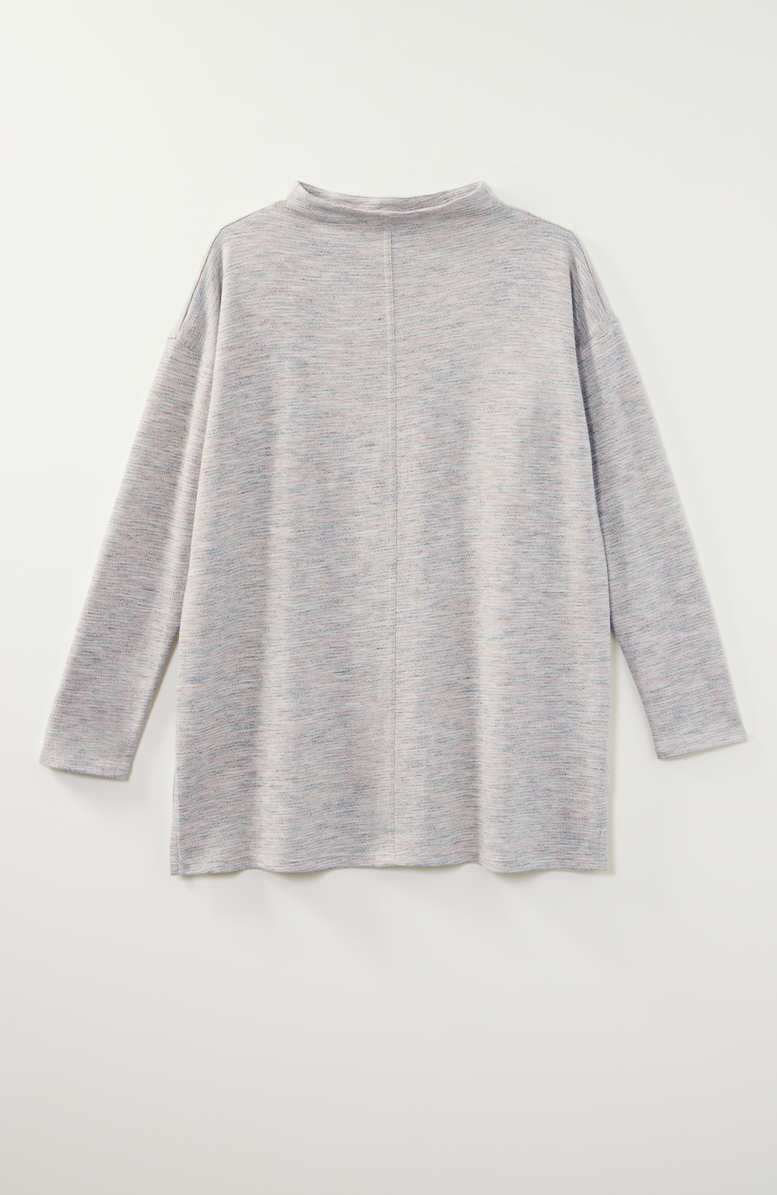 Pure Jill Marled Funnel-Neck Tunic