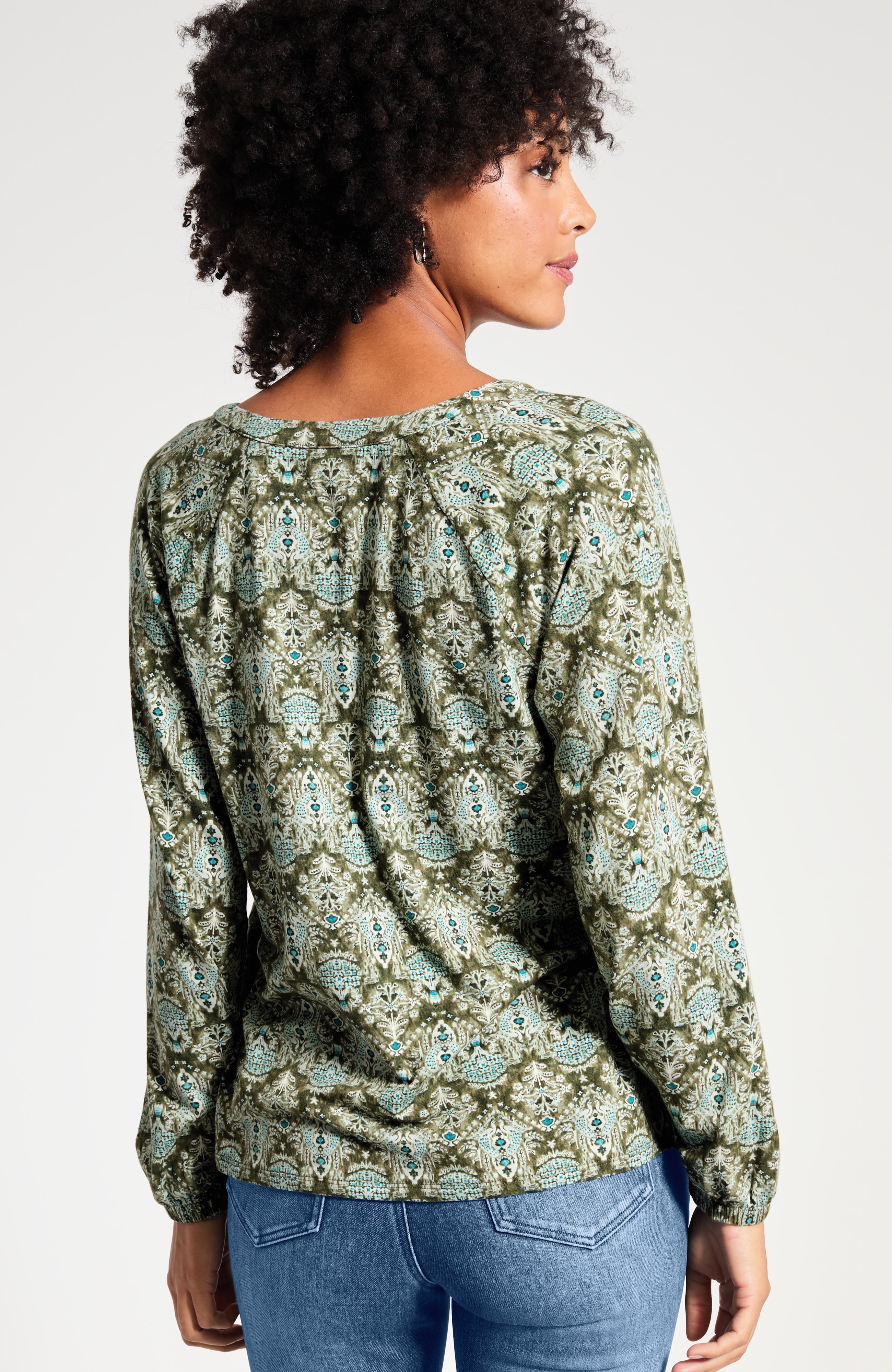 Pure Jill Printed Popover