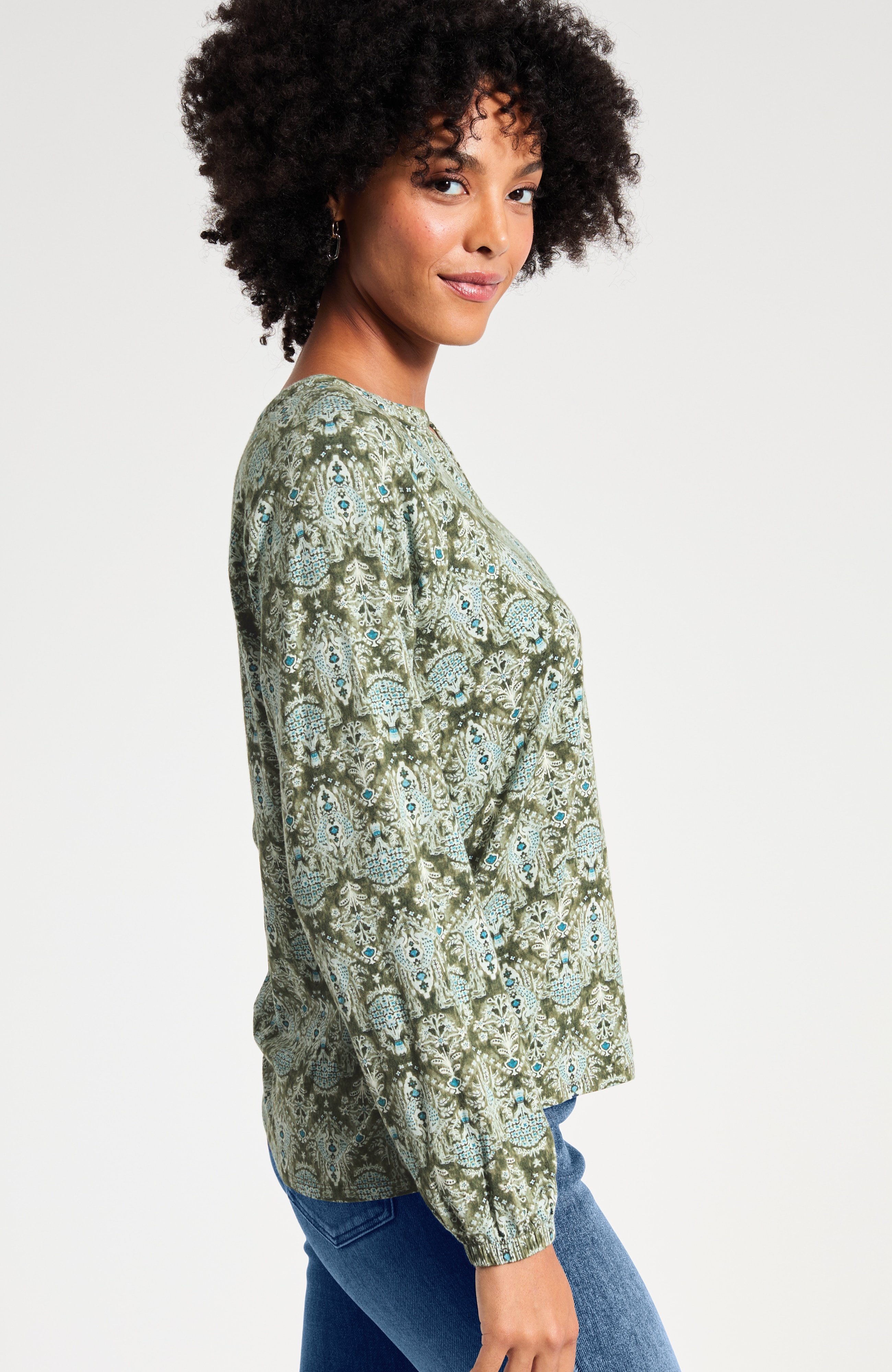 Pure Jill Printed Popover