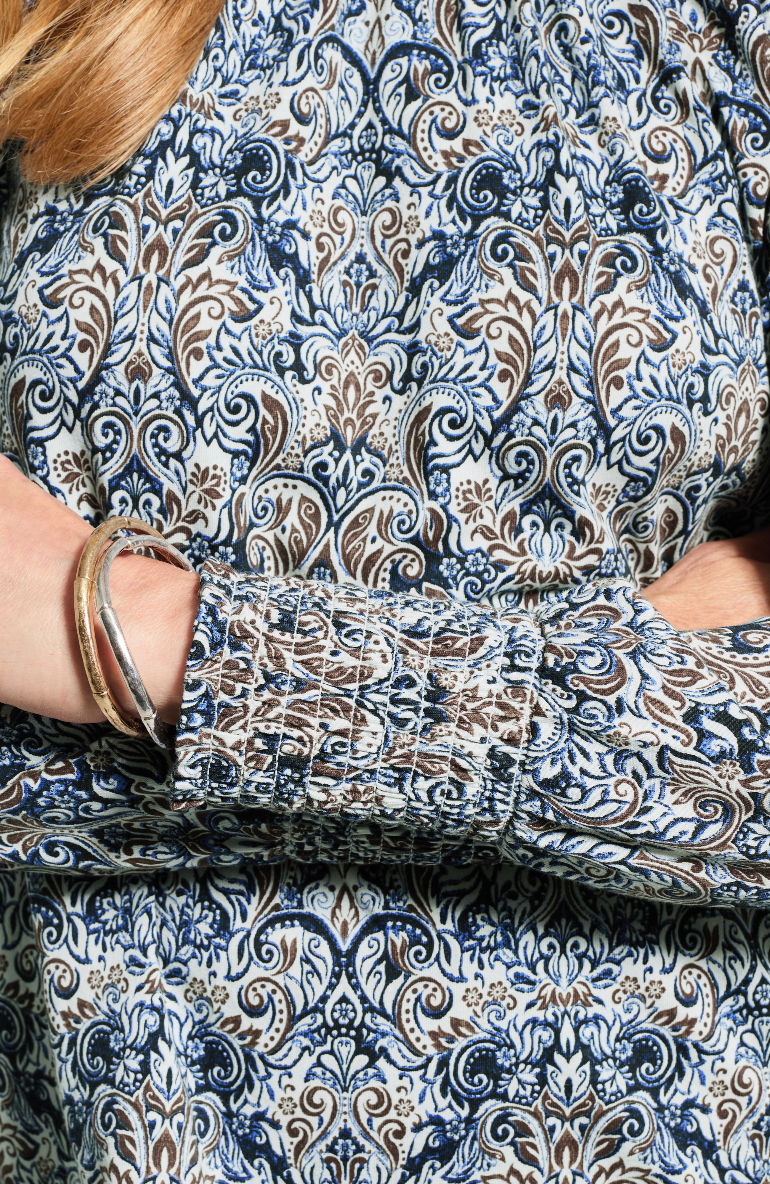 Printed Smocked Top