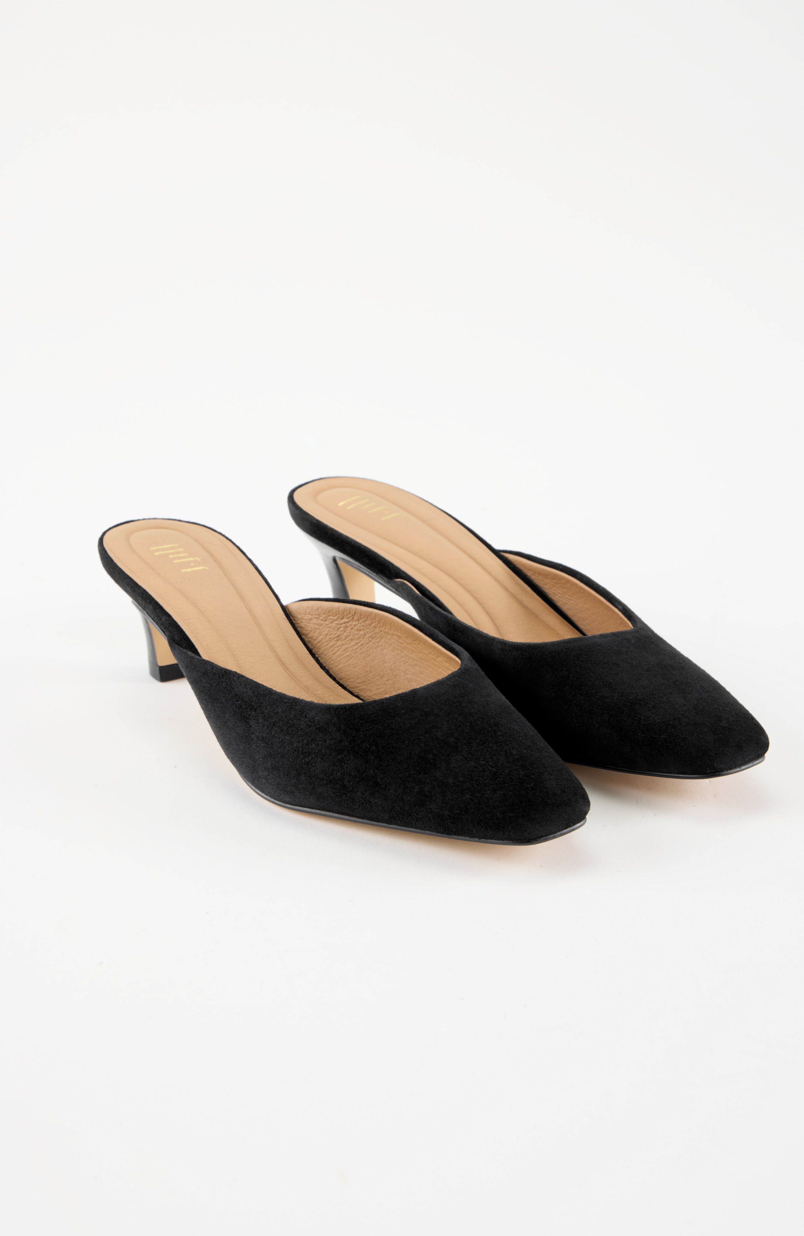 Cleo Tilted-Heel Mules