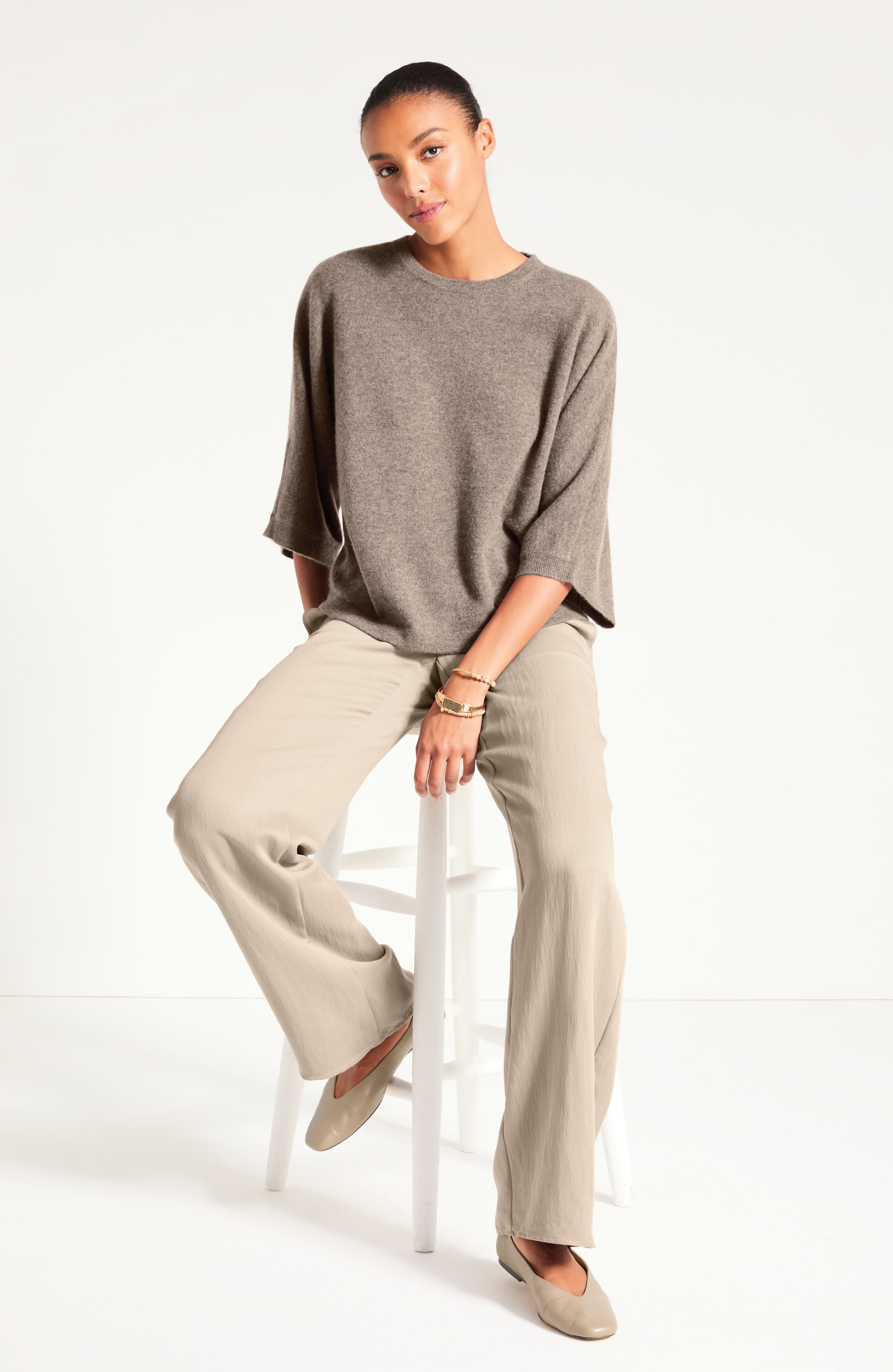 Bea Square-Toe Ballet Flats