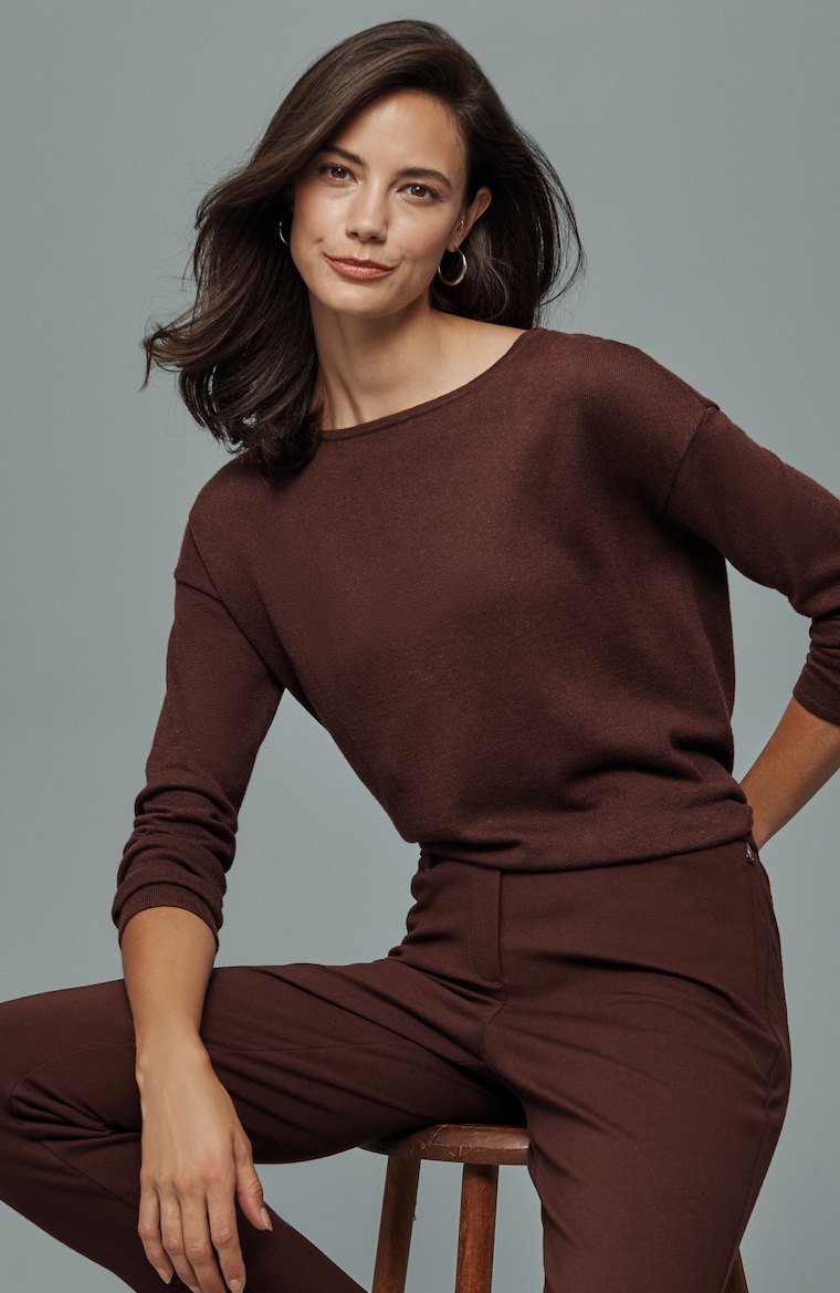 Primary view of the ava cotton-cashmere sweater
