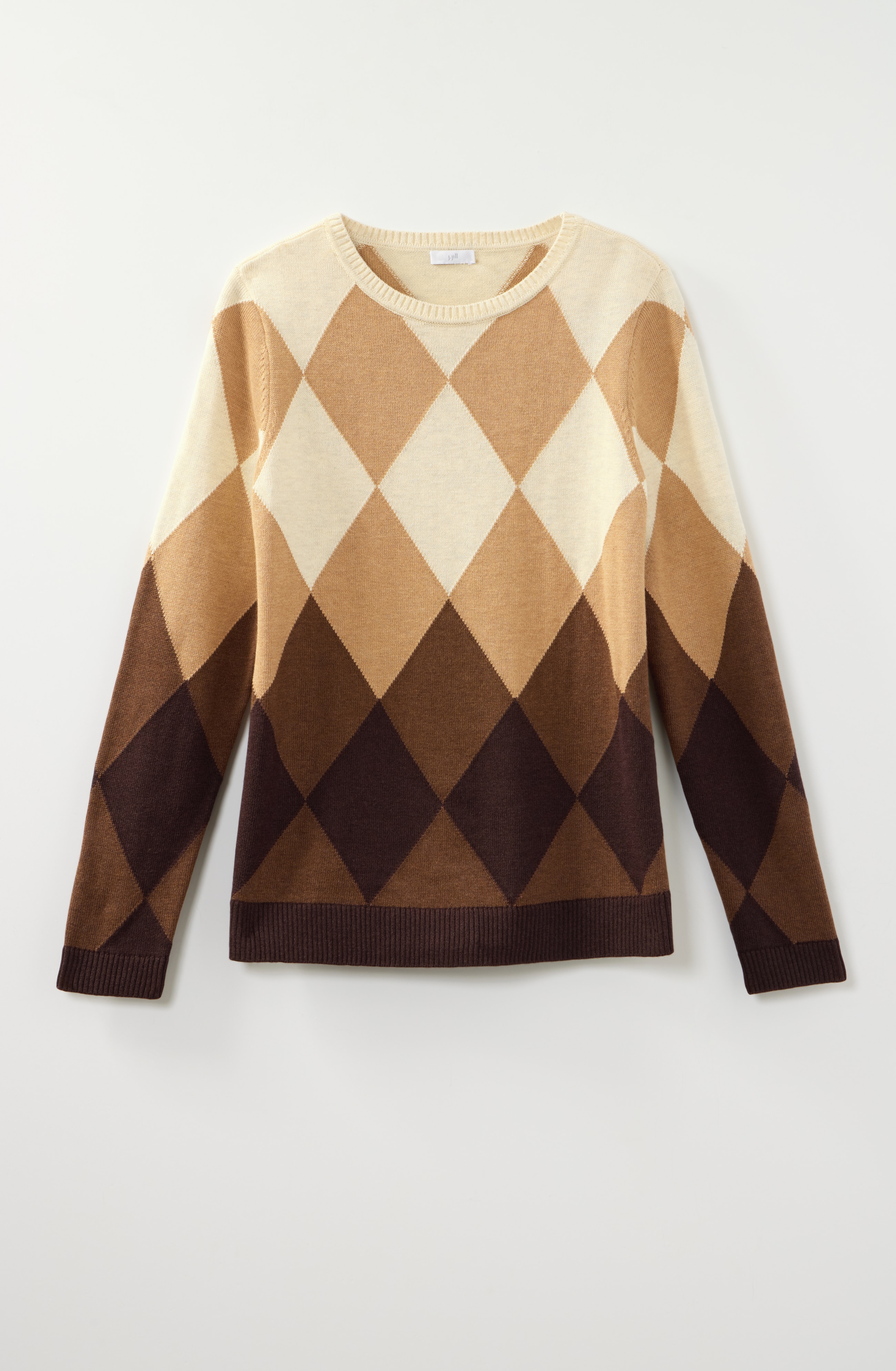 Argyle Crew-Neck Sweater