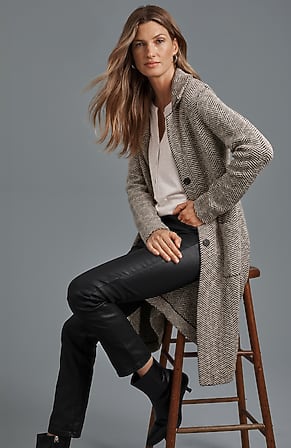Image for Herringbone Sweater-Jacket