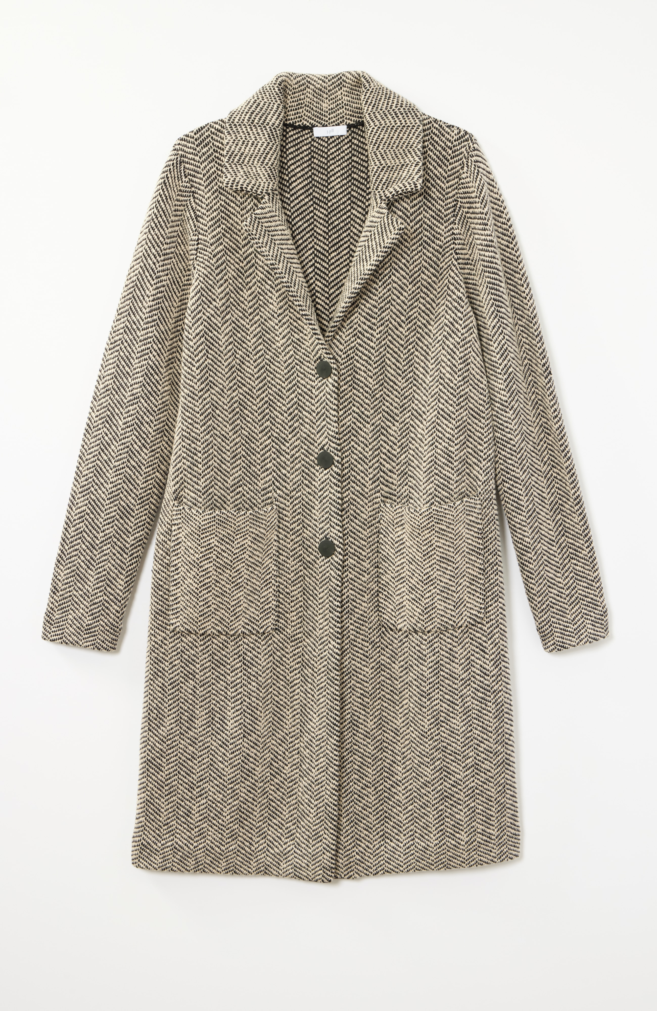 Herringbone Sweater-Jacket | JJill