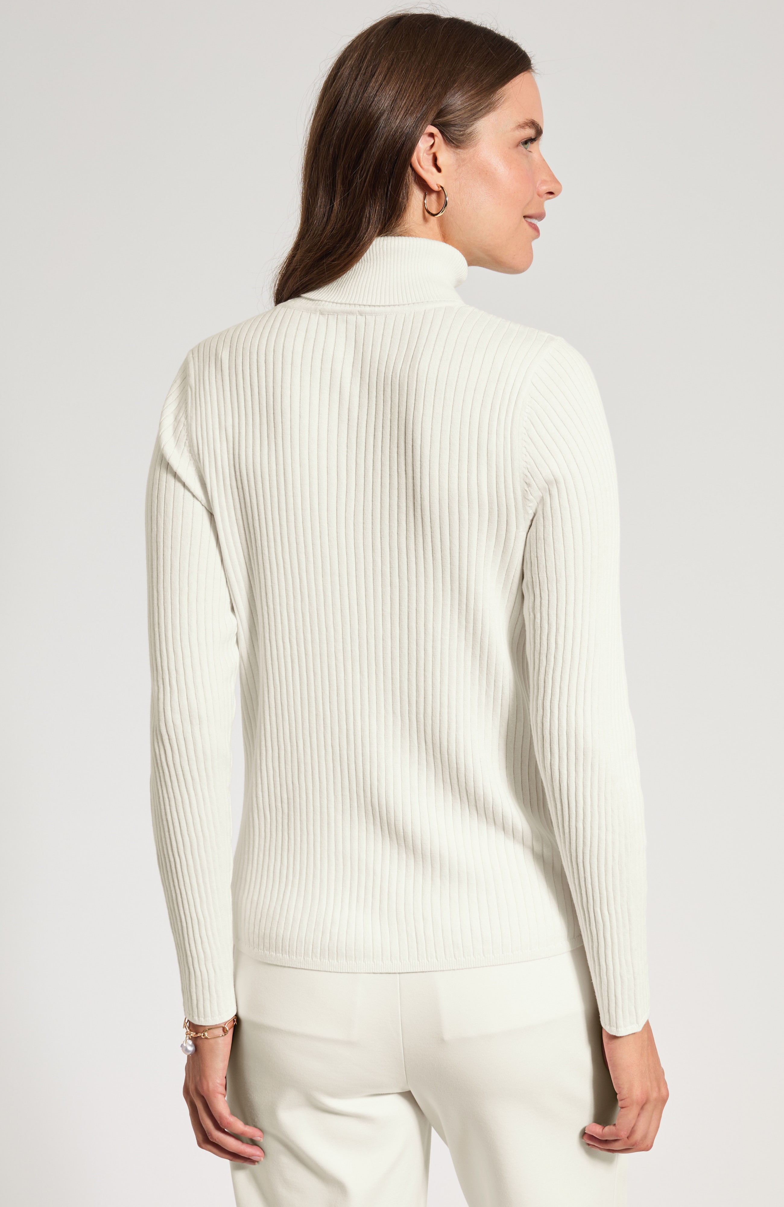 Ribbed Turtleneck Sweater