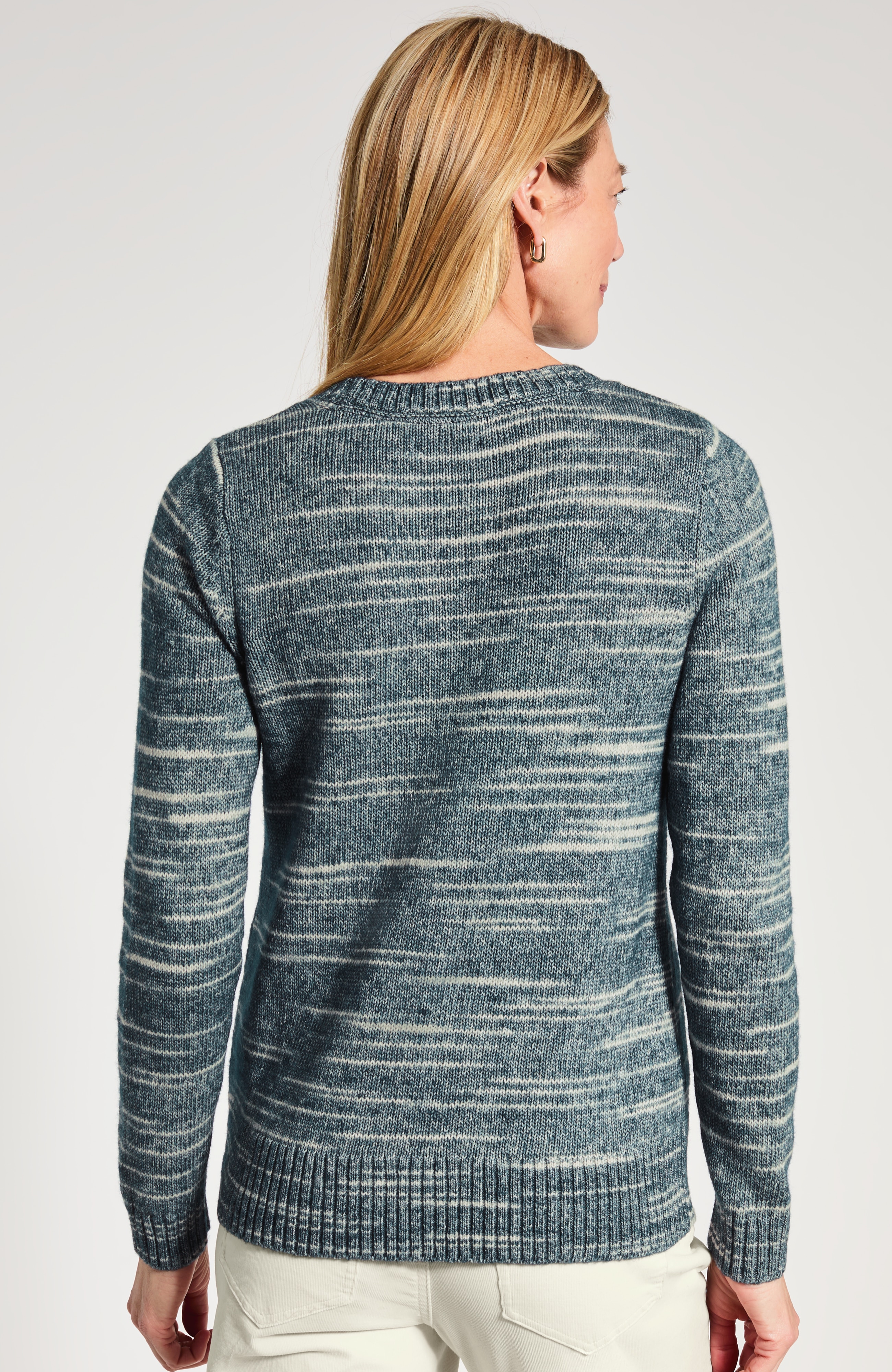 Space-Dye Crew-Neck Sweater