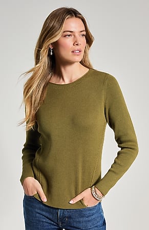 Image for Side-Cable Crew-Neck Sweater