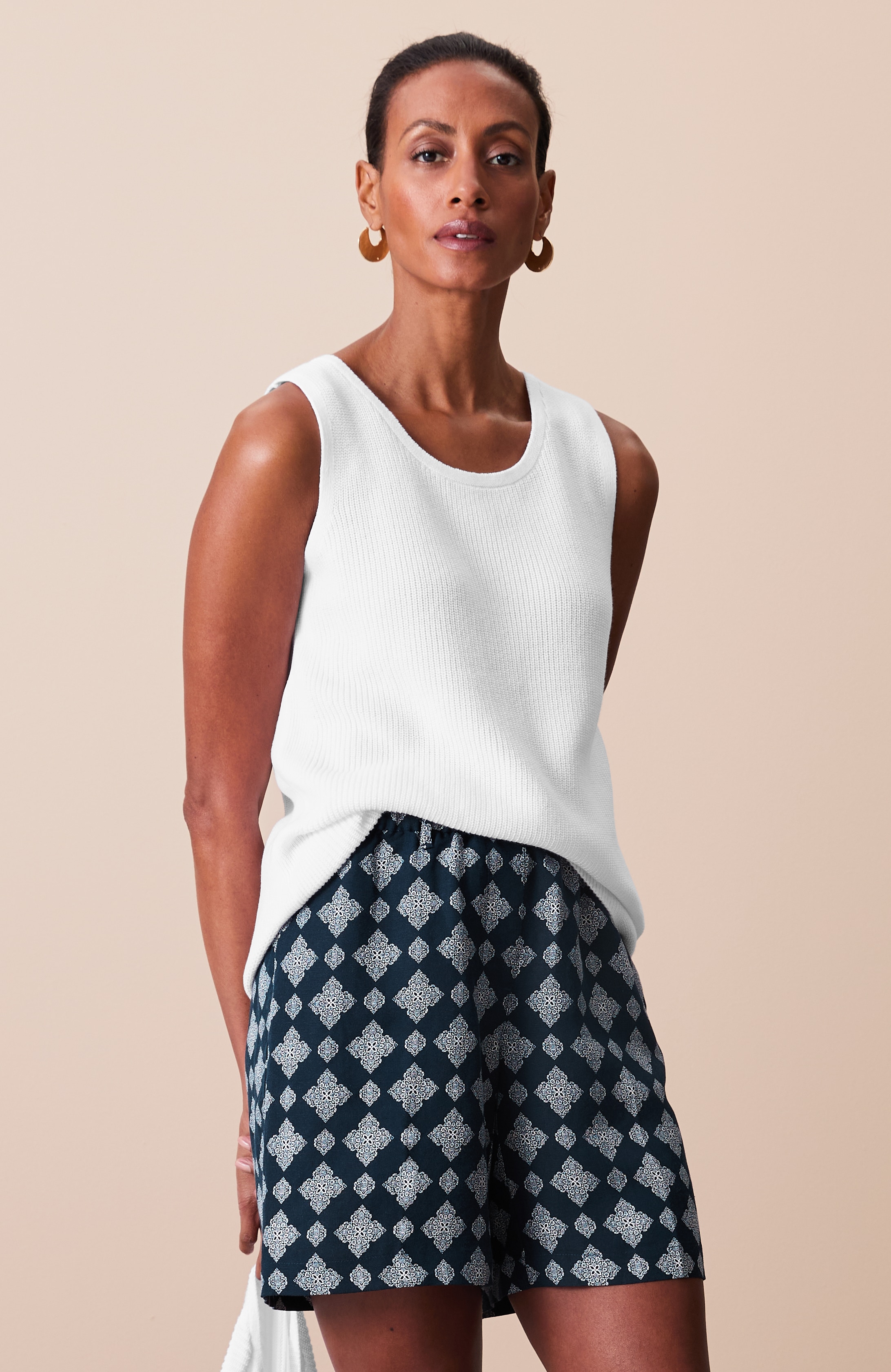 Lightweight Ribbed Sweater Tank