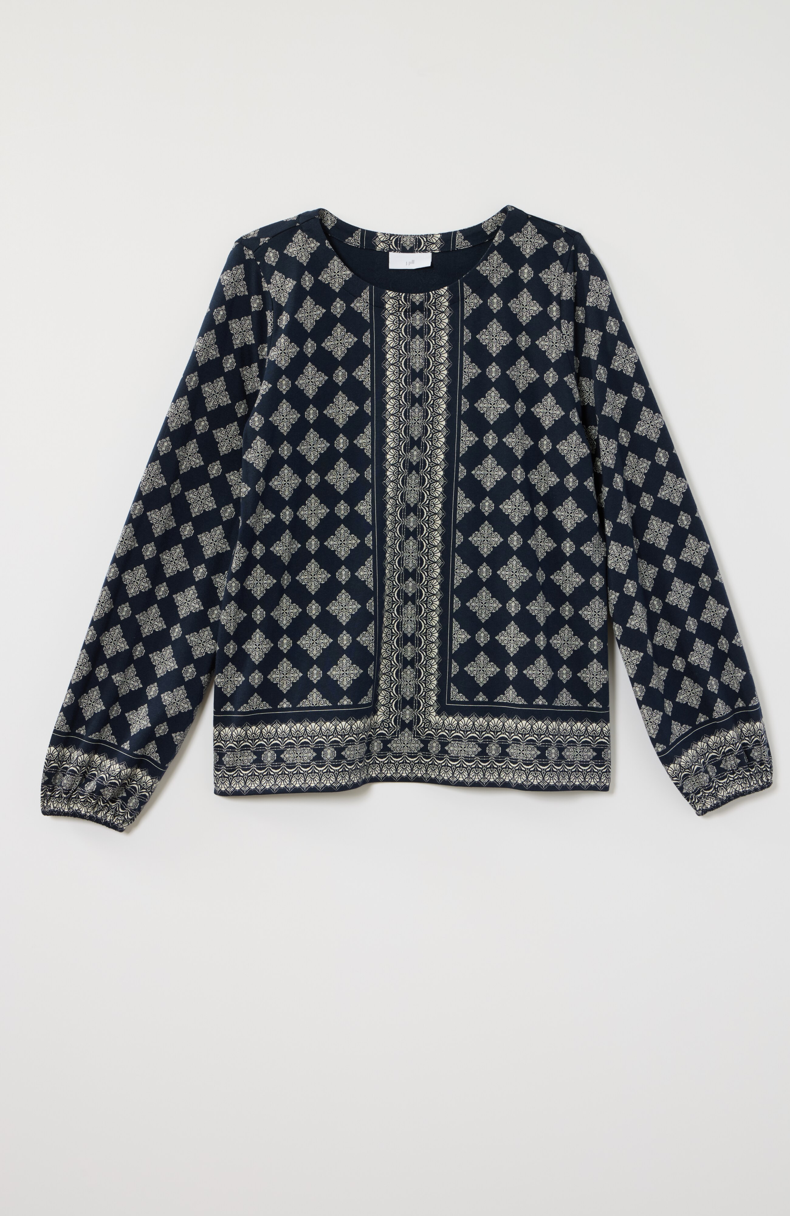 Border-Printed Top