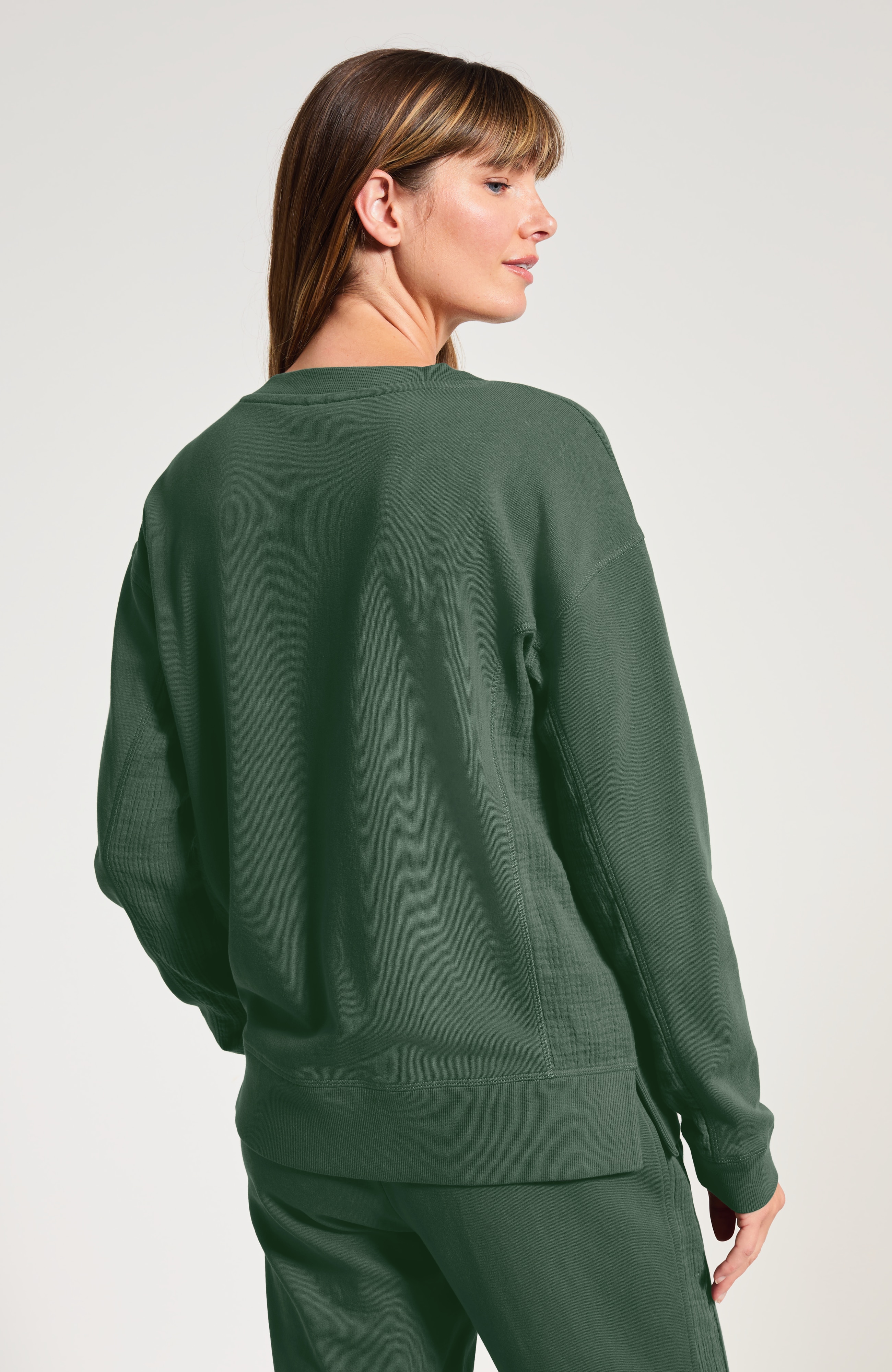 French Terry & Gauze Pullover