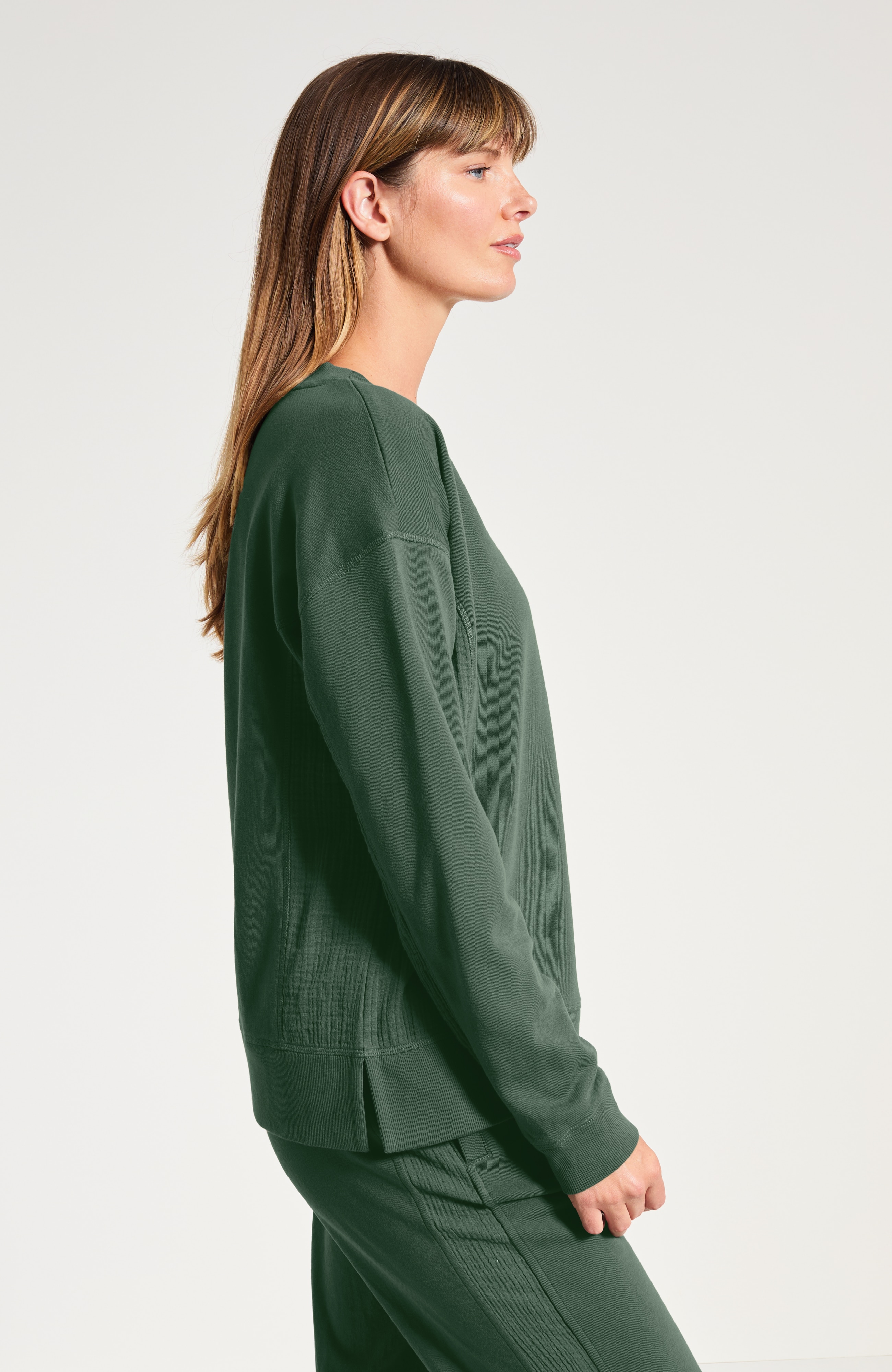 French Terry & Gauze Pullover