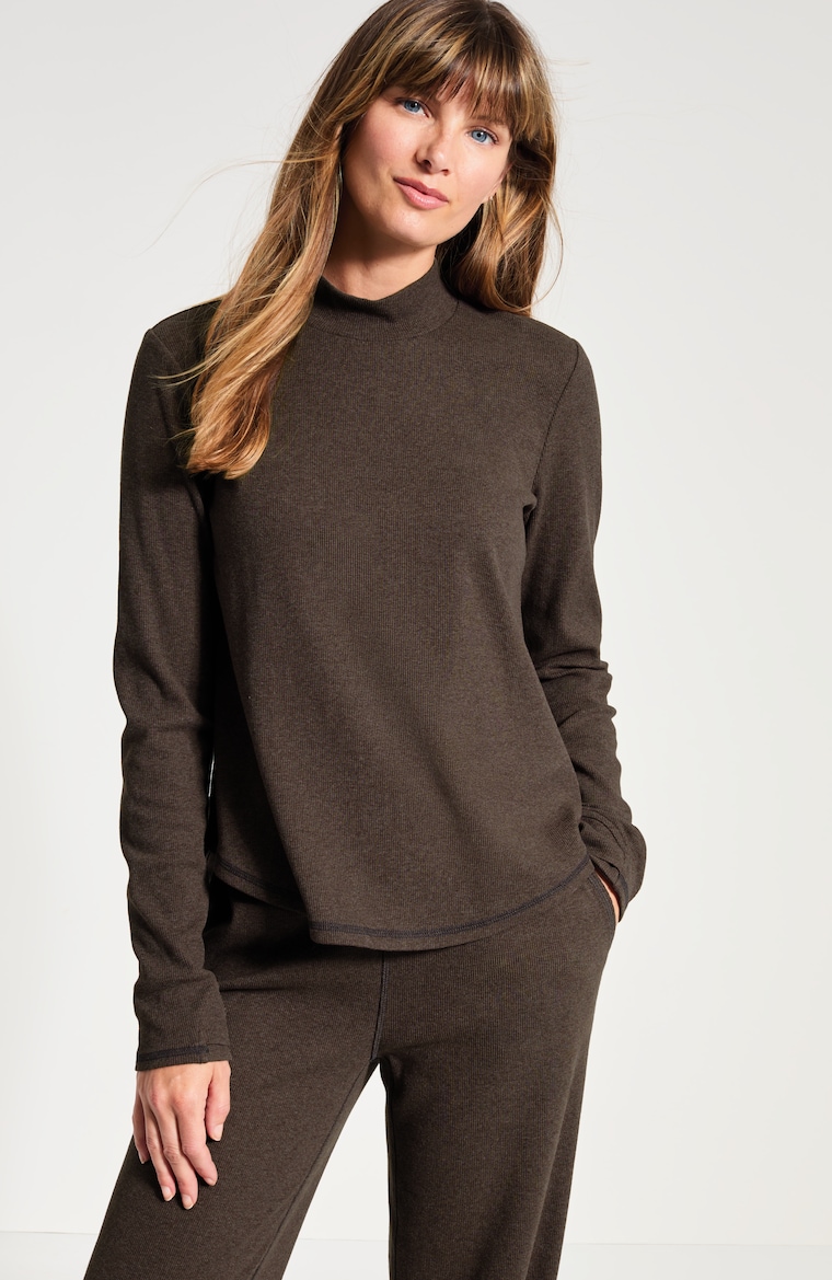 Primary view of the ribbed knit top