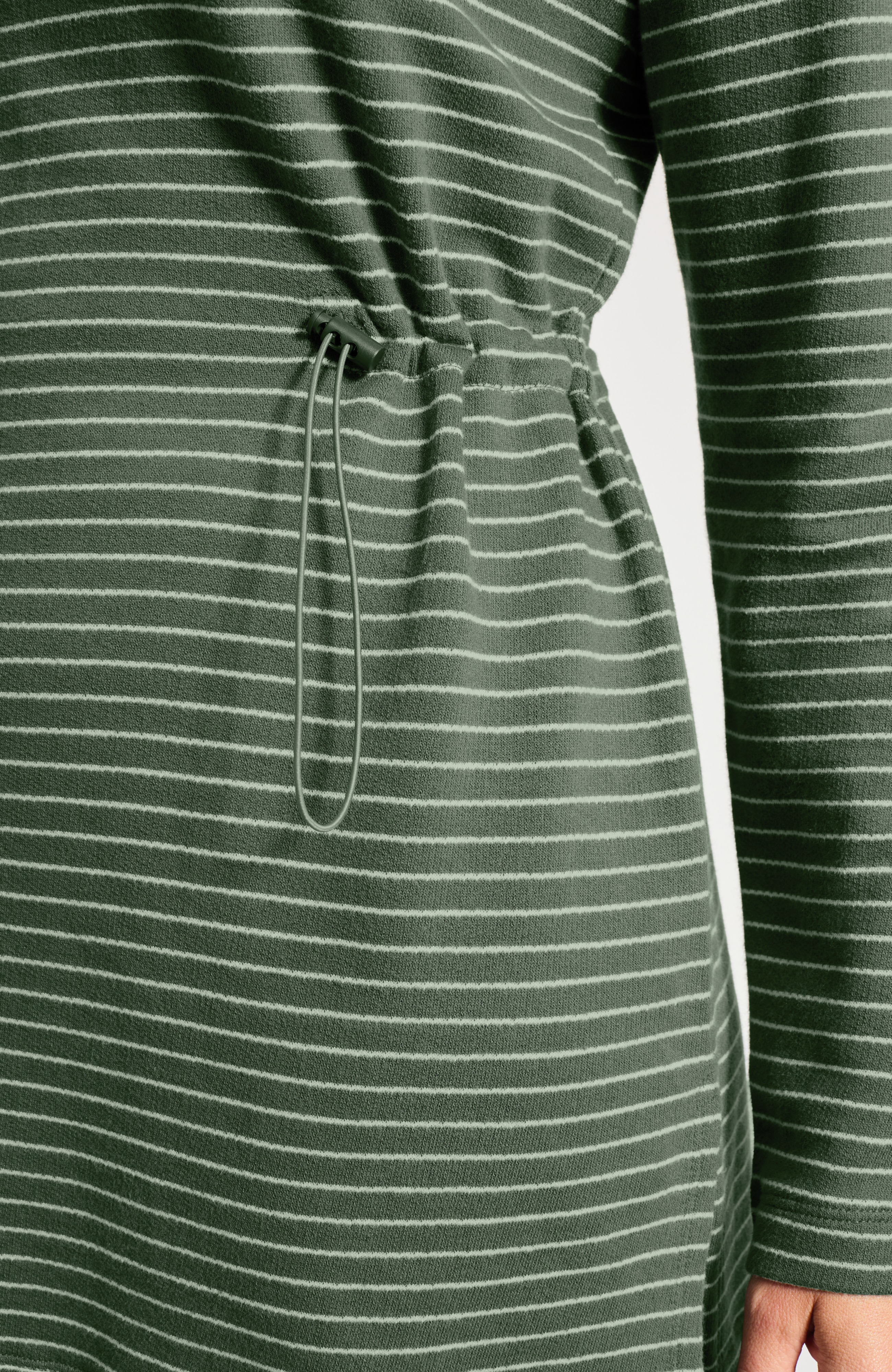 French Terry Knit Striped Tunic