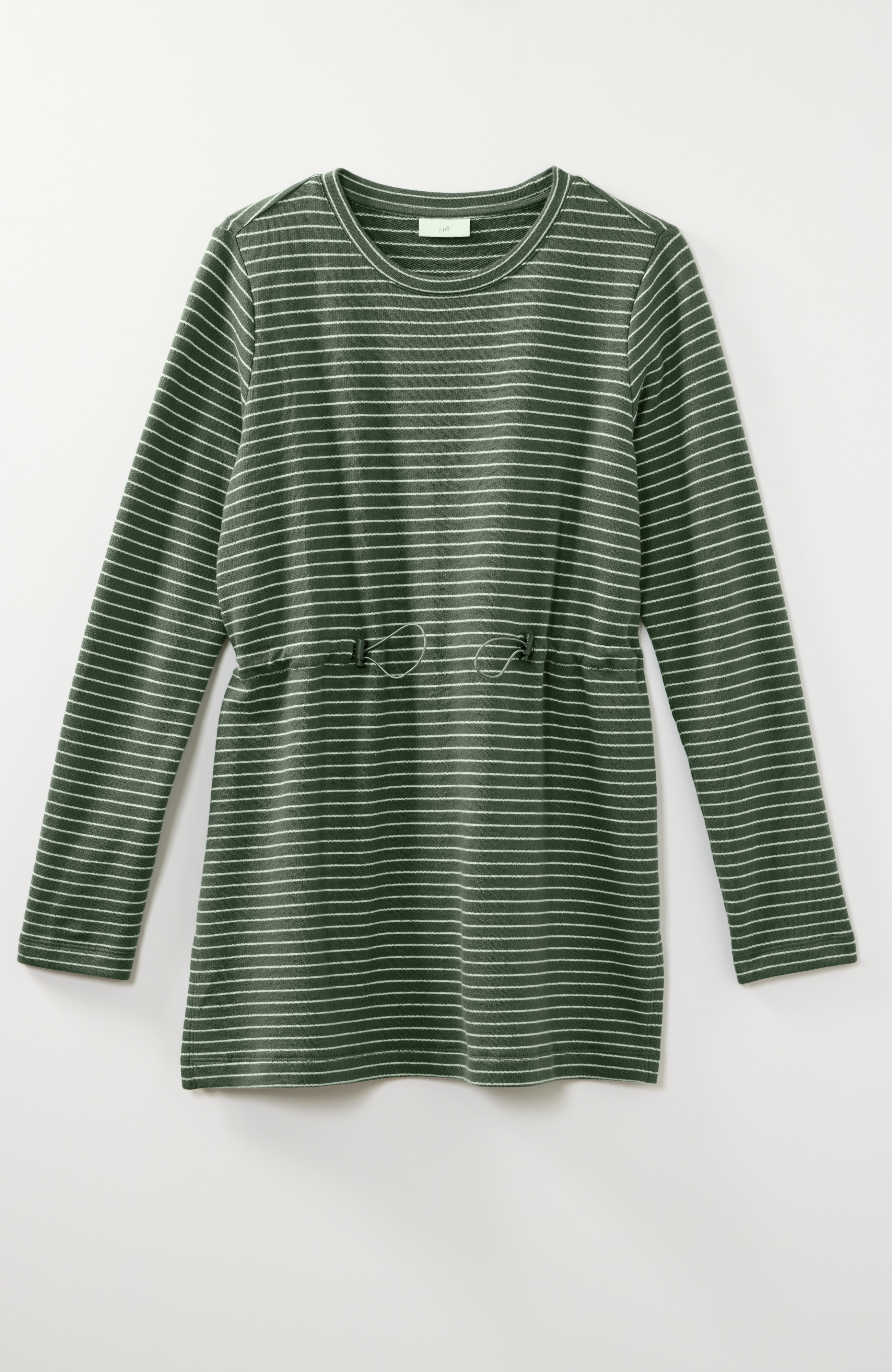 French Terry Knit Striped Tunic
