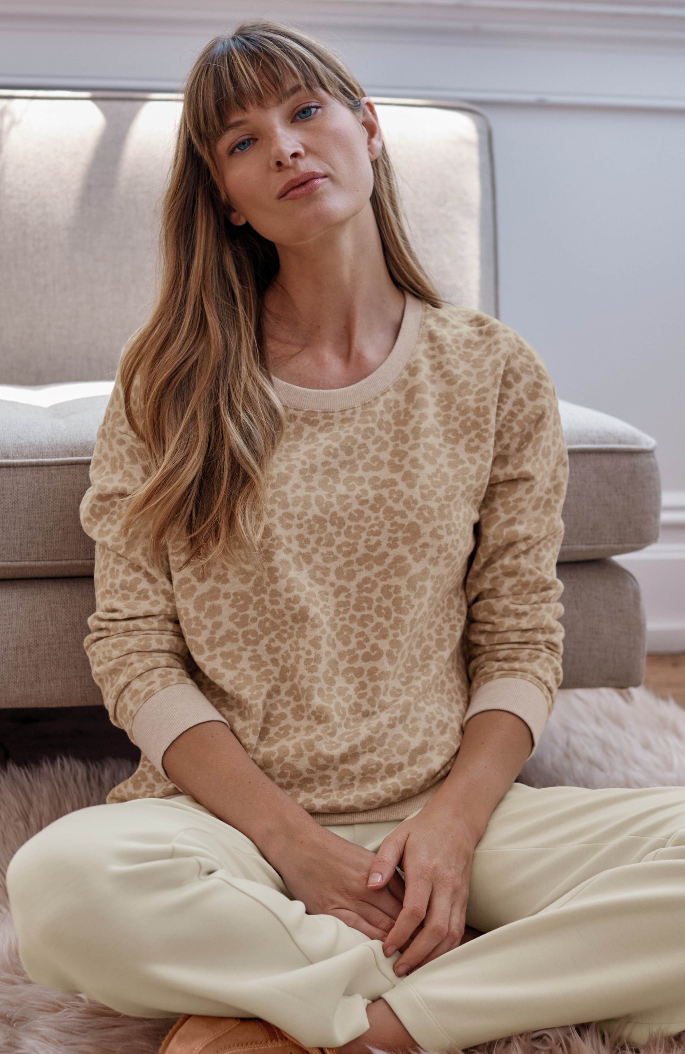 Leopard-Printed Sweatshirt