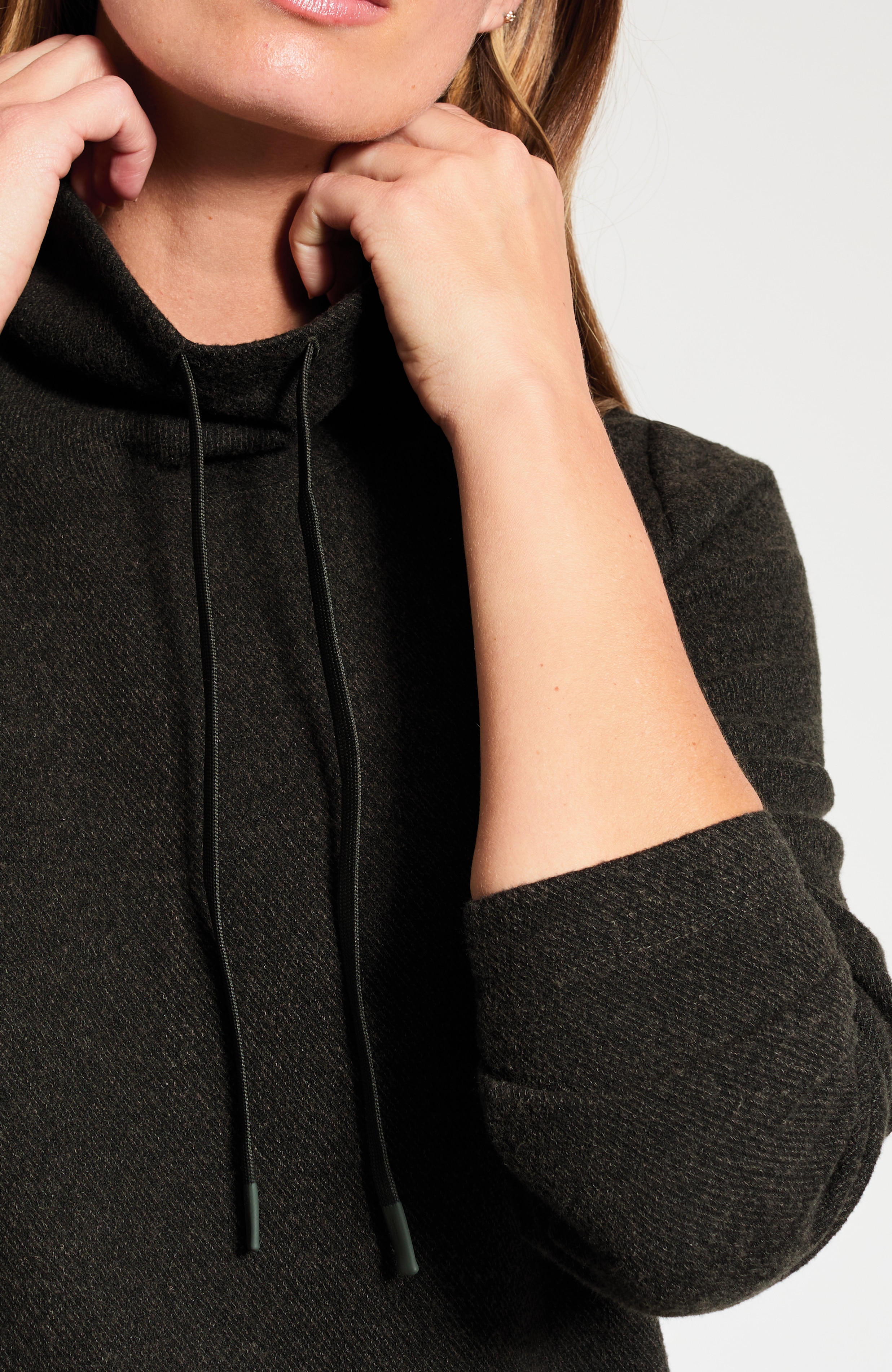 Marled Mock-Neck Dress