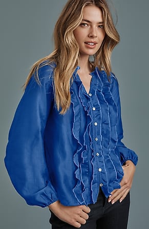 Image for Ruffle Textured Top