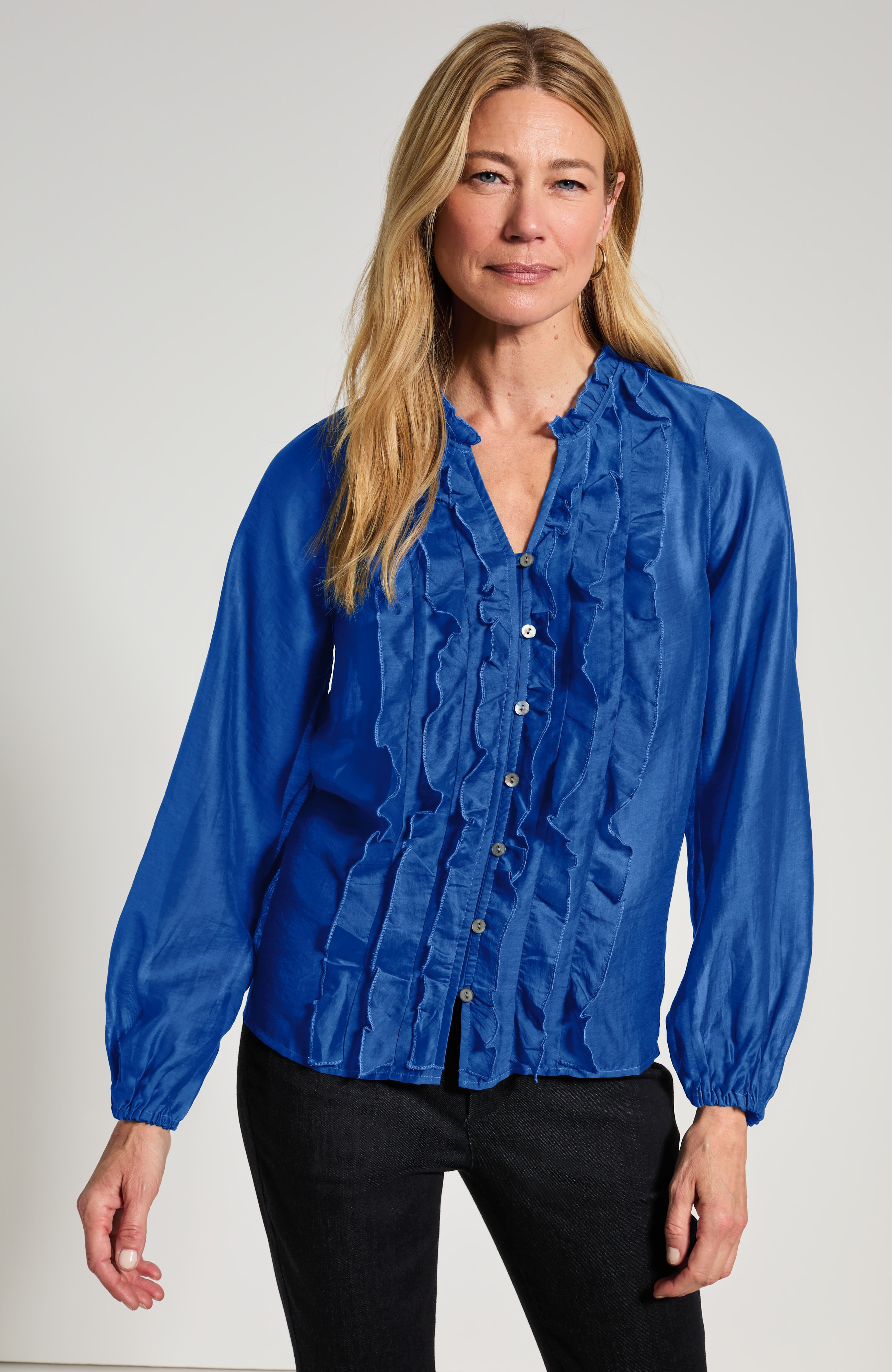 Ruffle Textured Top | JJill