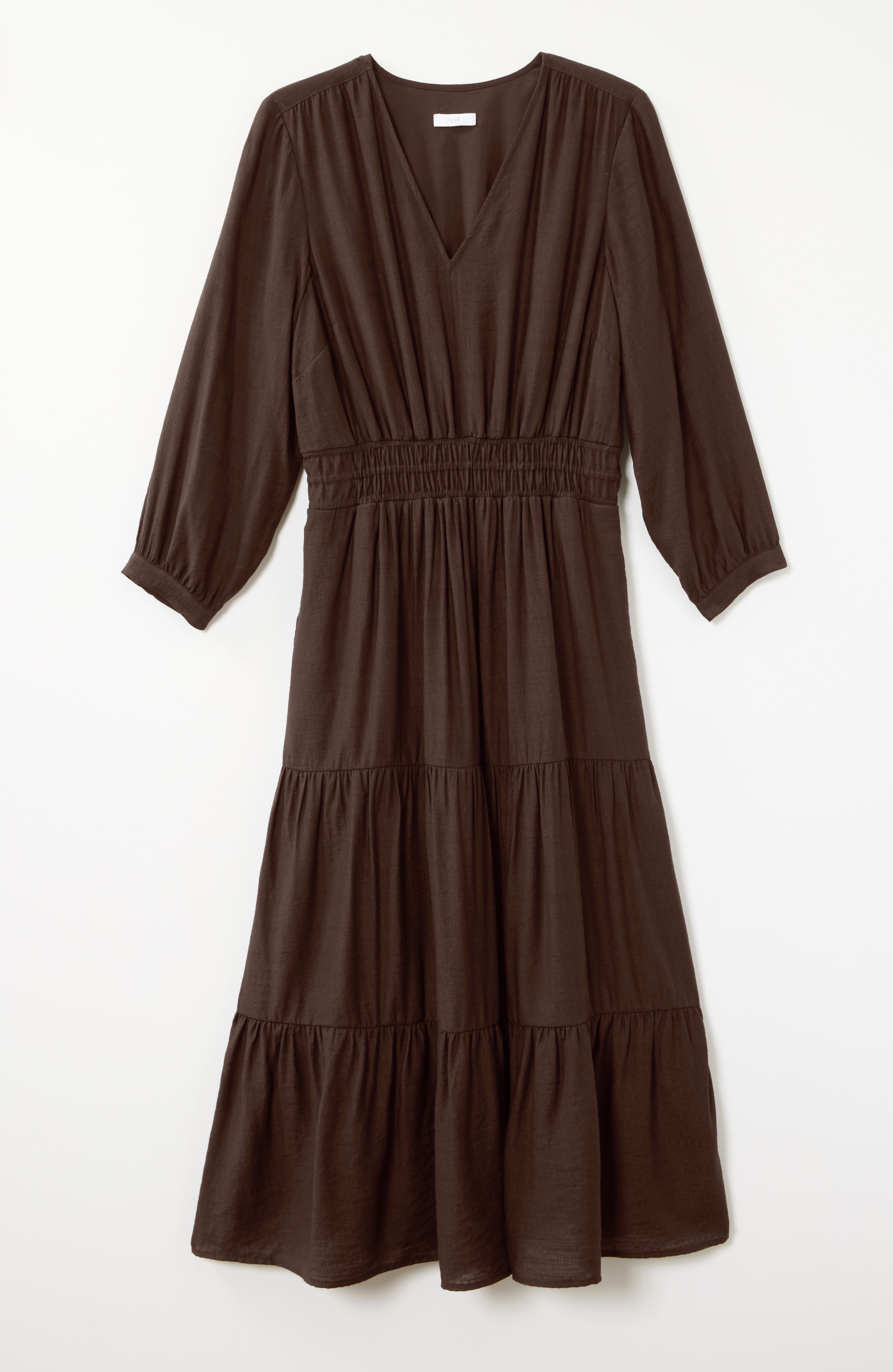Textured Smocked-Waist Dress