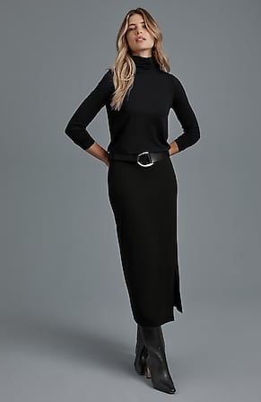 Image for Wearever Knit Faux-Wrap Skirt