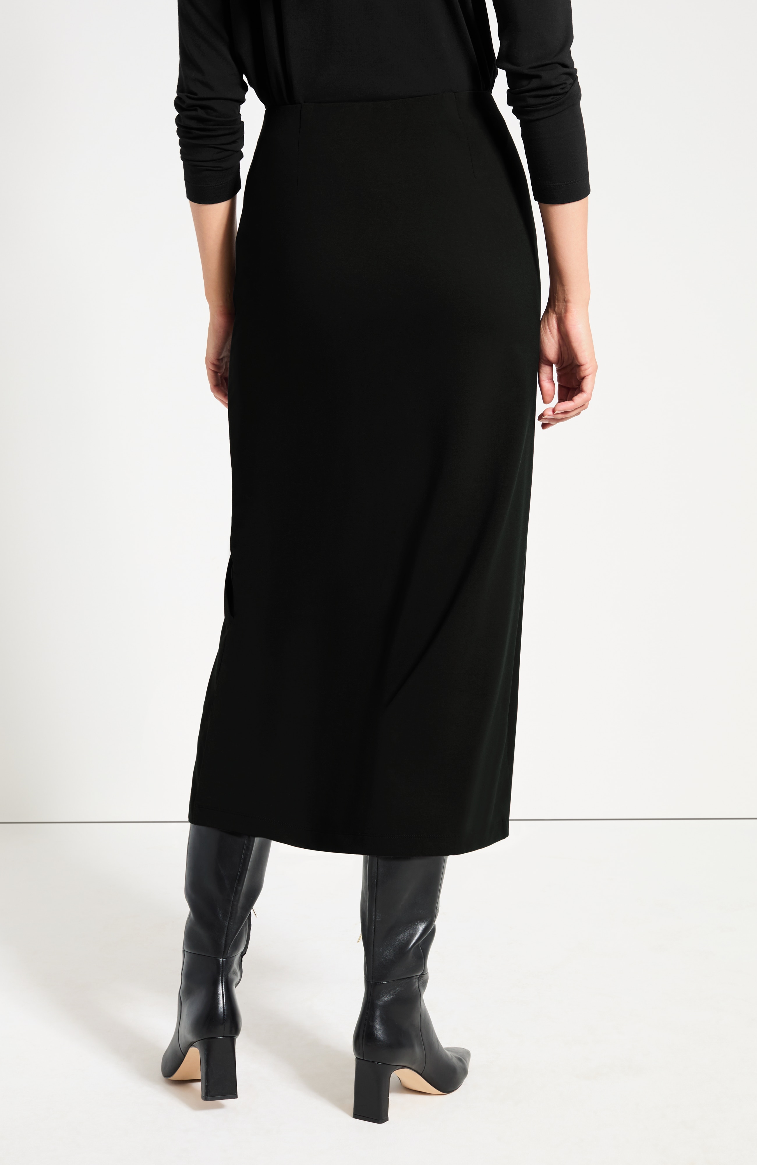 Wearever Knit Faux-Wrap Skirt