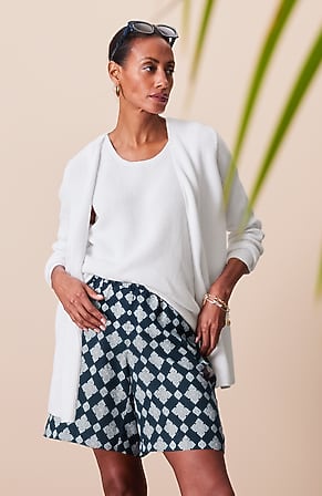 Image for Linen Pull-On Shorts