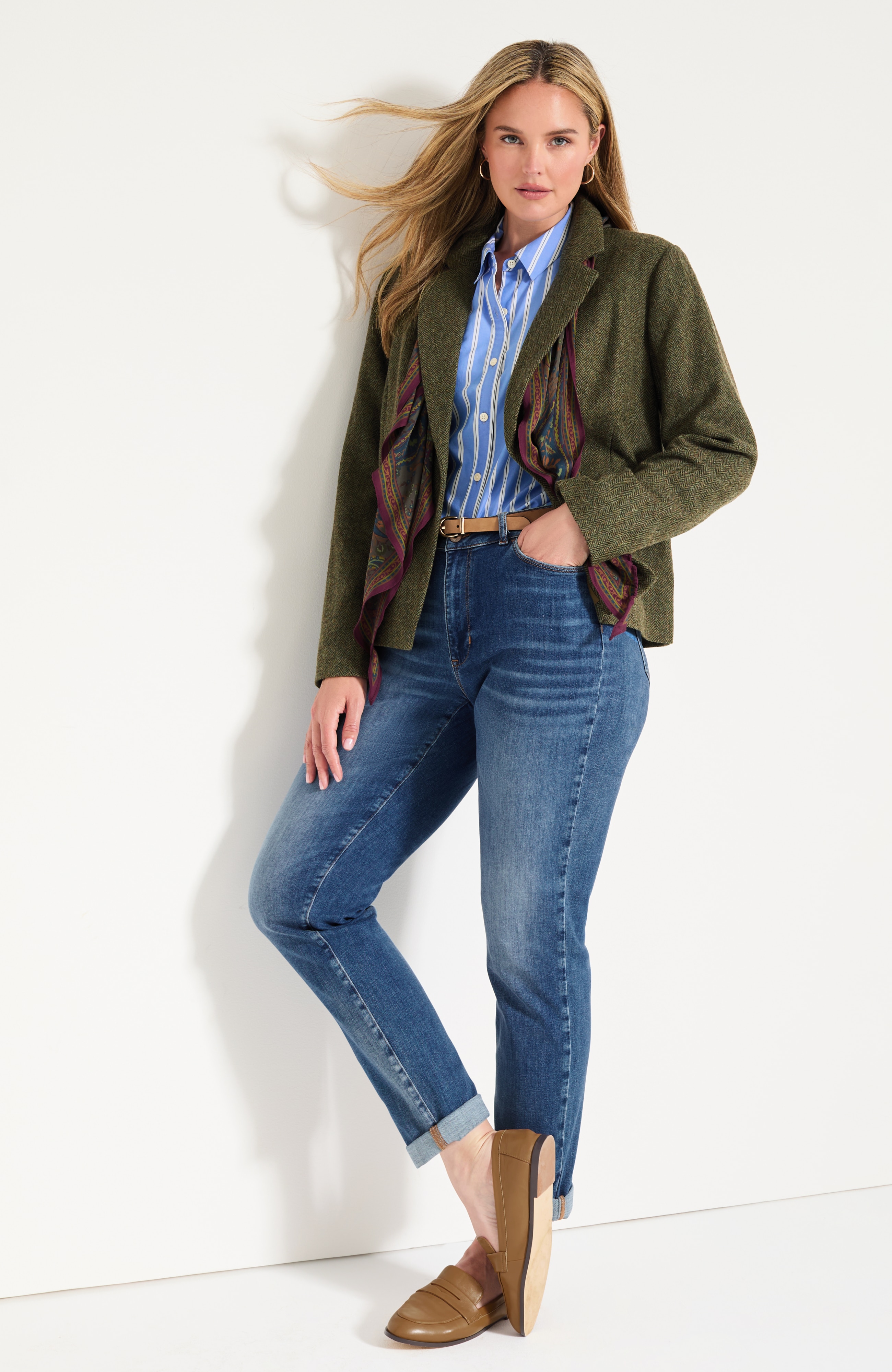 Herringbone Blazer | Wool-Blend Blazer | J.Jill