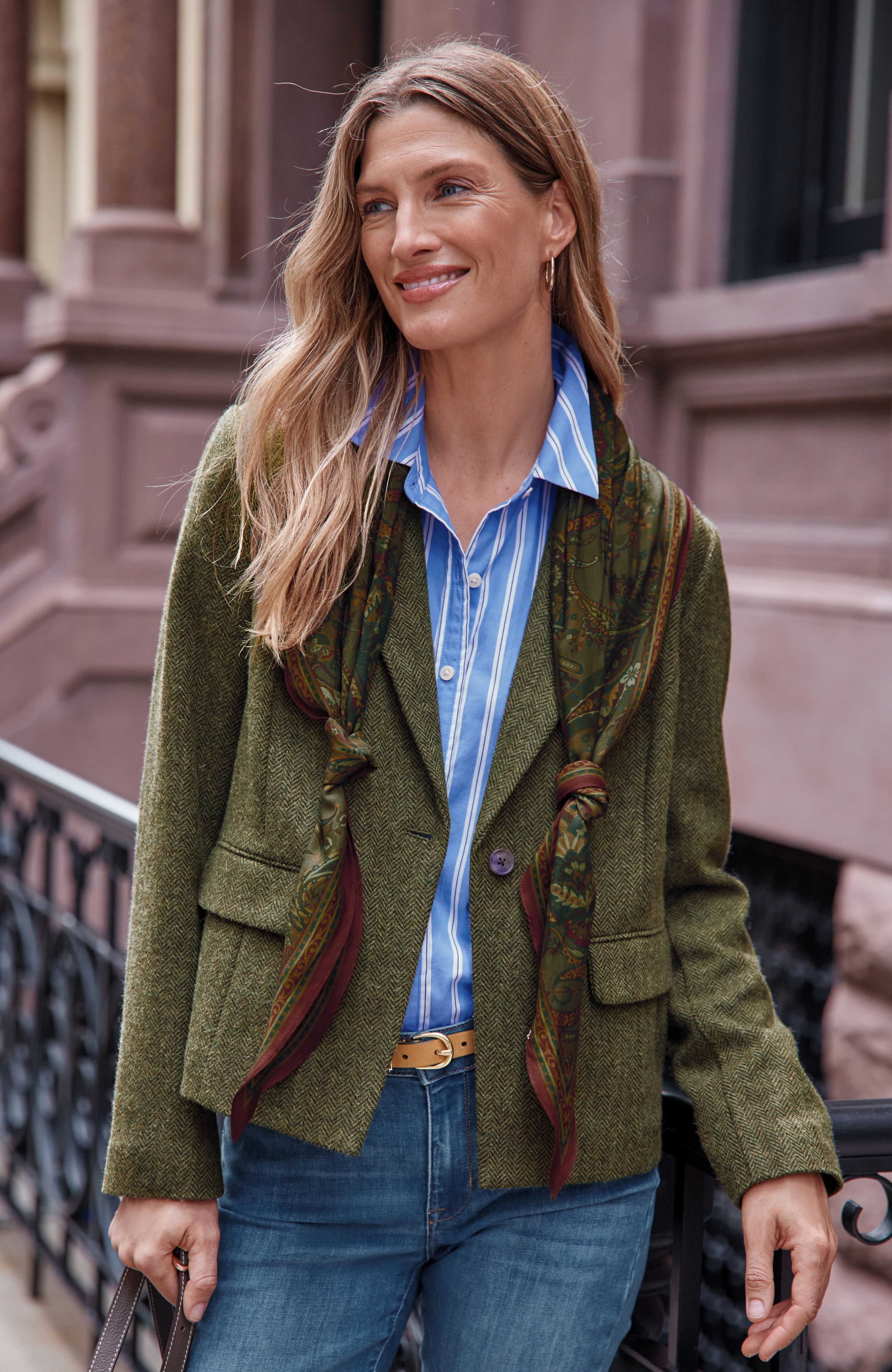 Herringbone Blazer | Wool-Blend Blazer | J.Jill