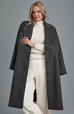 Image for Classic Wool-Blend Coat