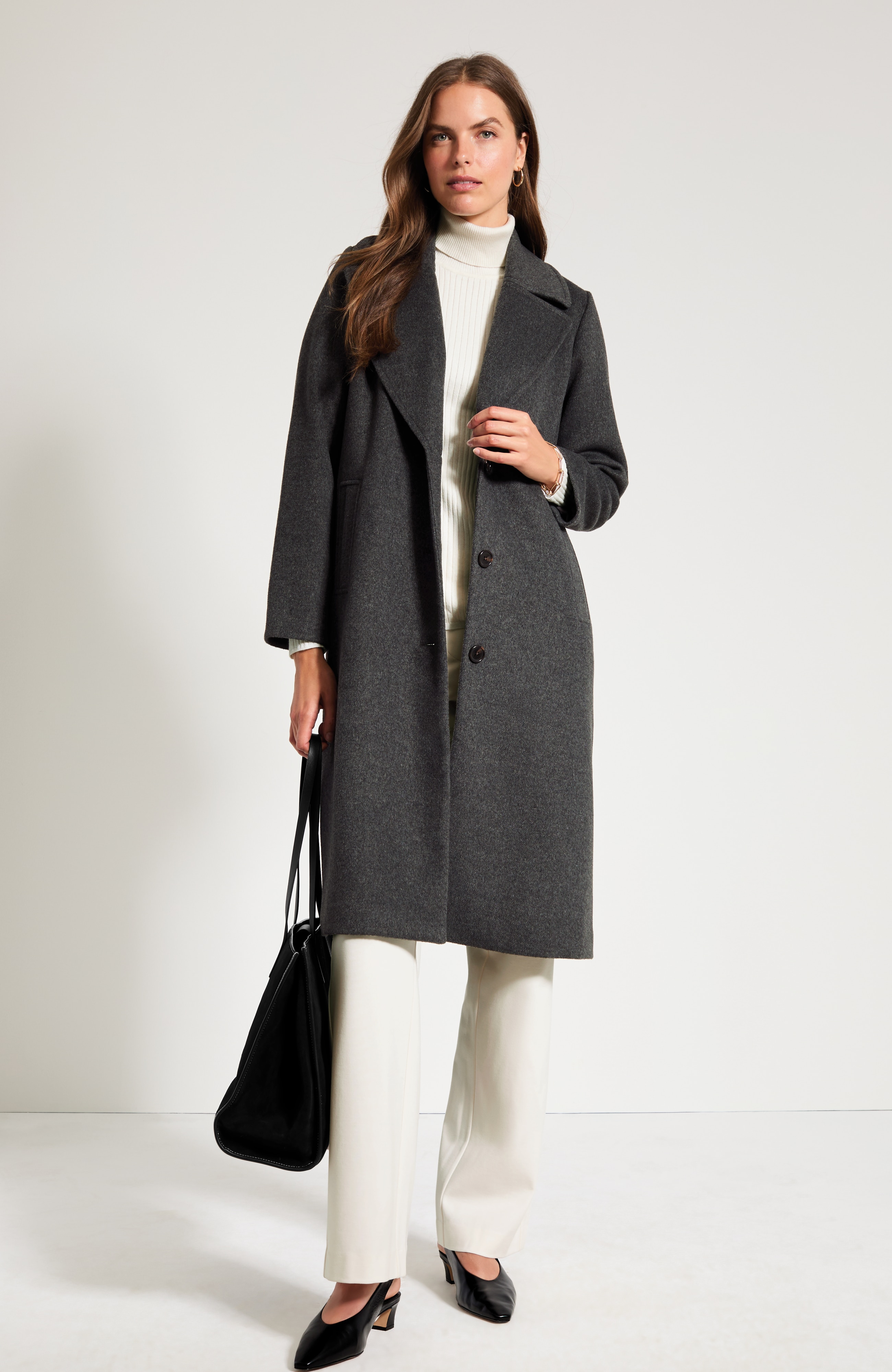 Classic Wool-Blend Coat